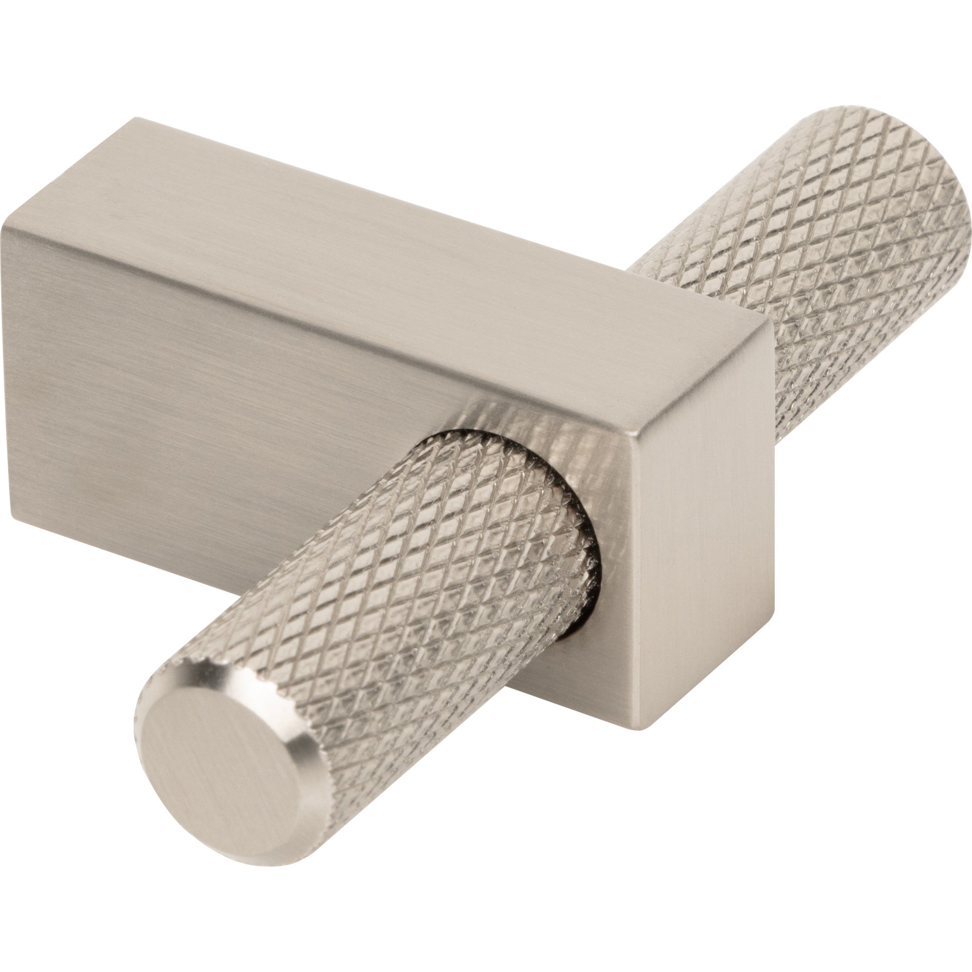 Jeffrey Alexander Larkin Knurled T-Knob Satin Nickel / 2-3/8"