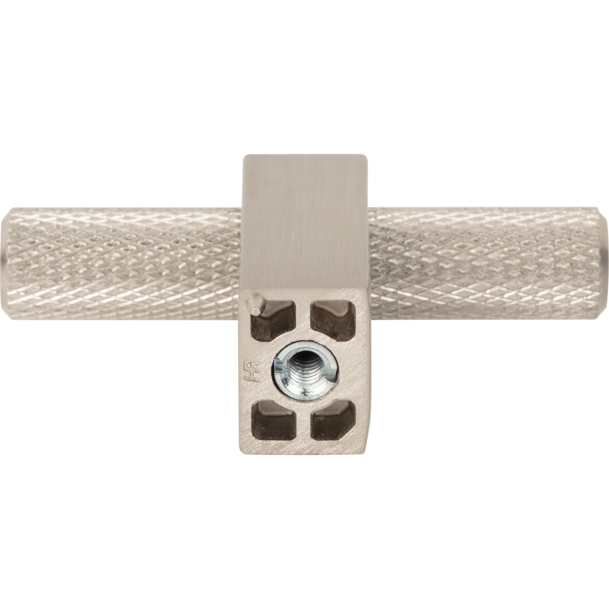 Jeffrey Alexander Larkin Knurled T-Knob Satin Nickel / 2-3/8"