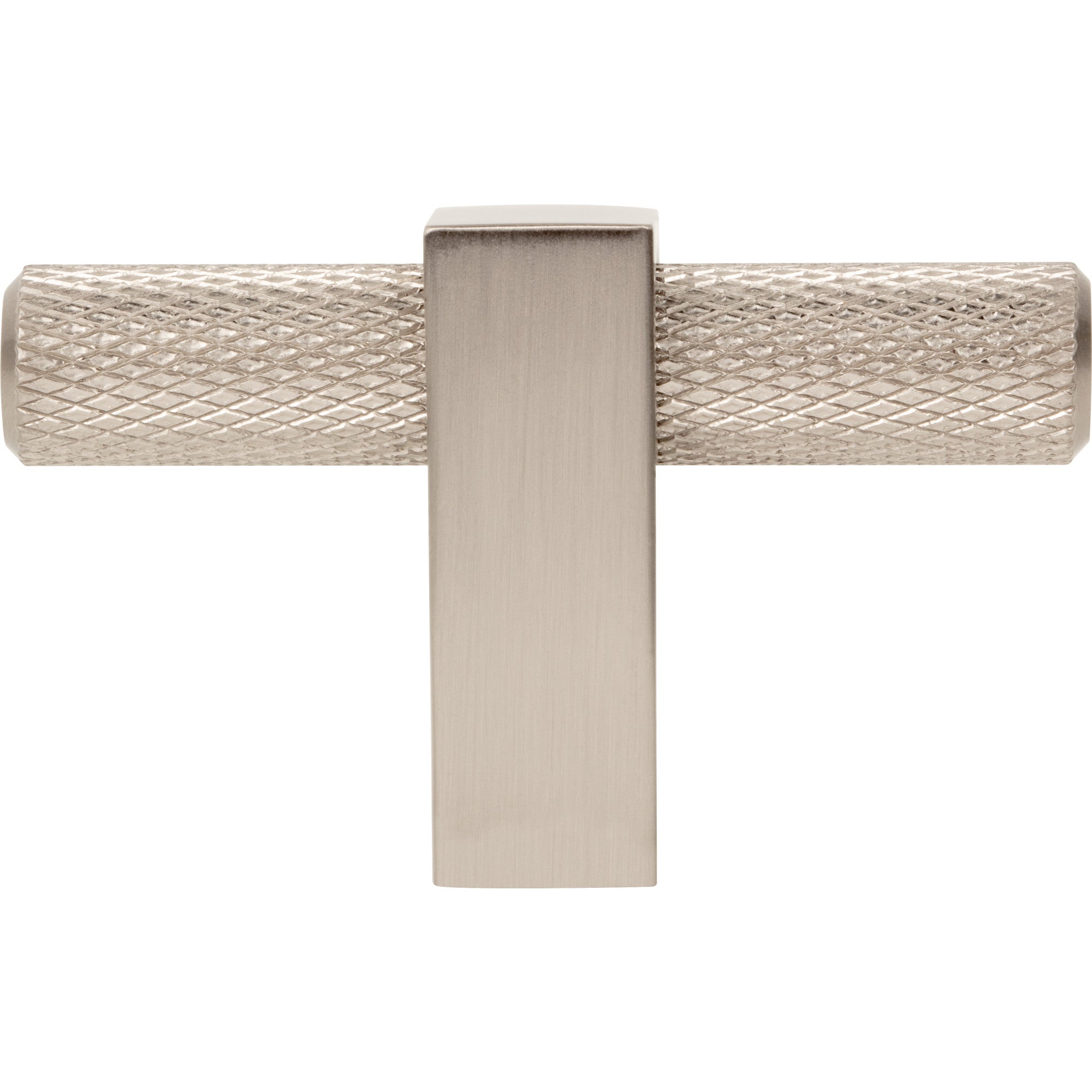 Jeffrey Alexander Larkin Knurled T-Knob Satin Nickel / 2-3/8"