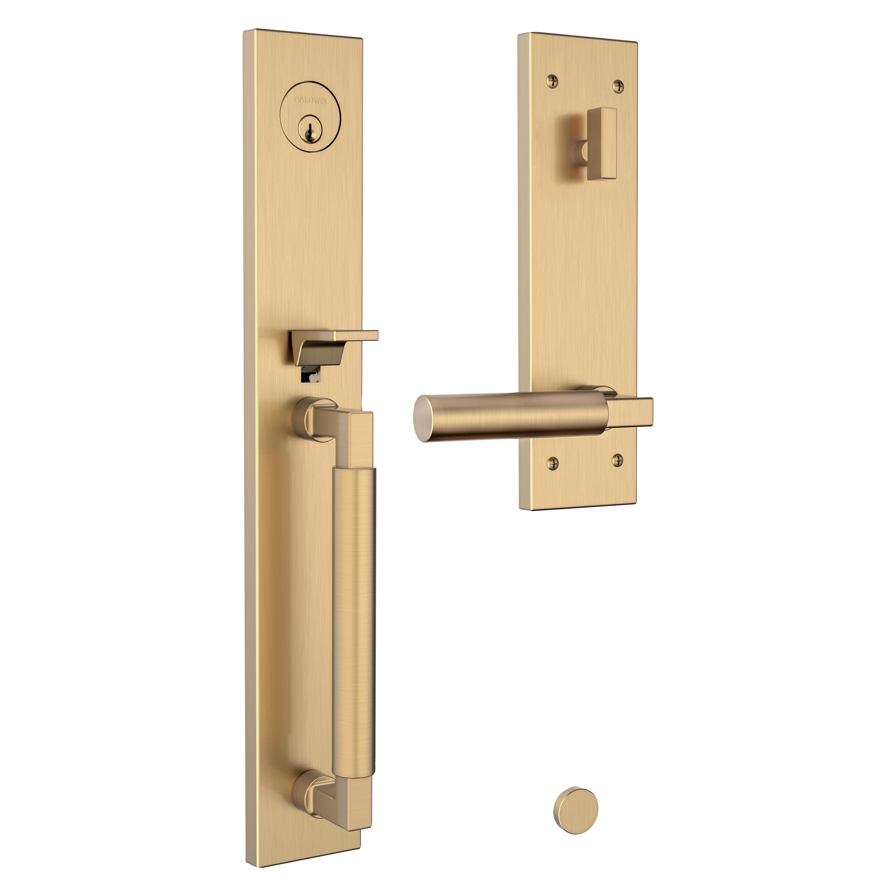 Baldwin Gramercy Egress Entrance Handleset with L029 Lever