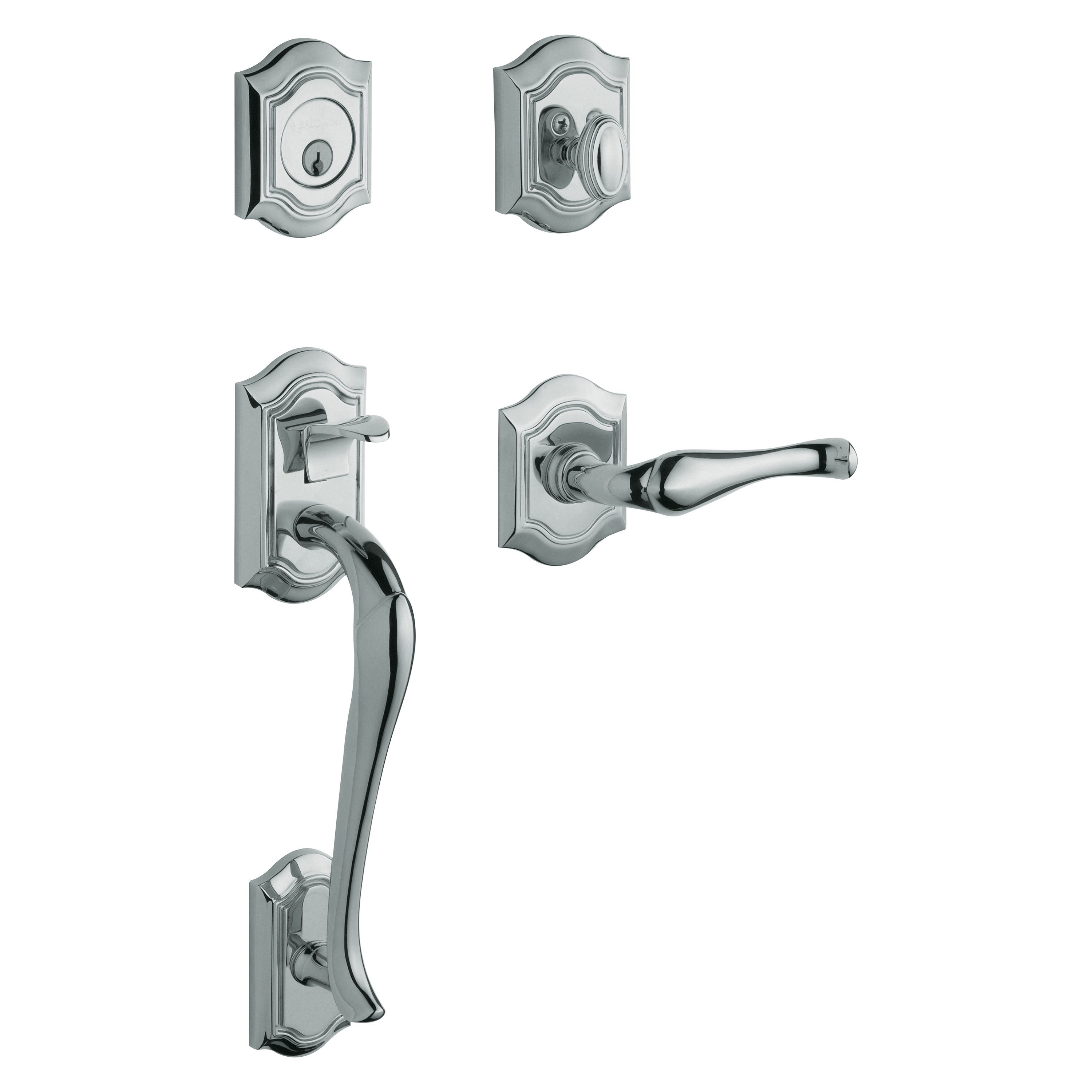 Baldwin Bethpage Sectional Trim with 5447V Lever and Arch Interior