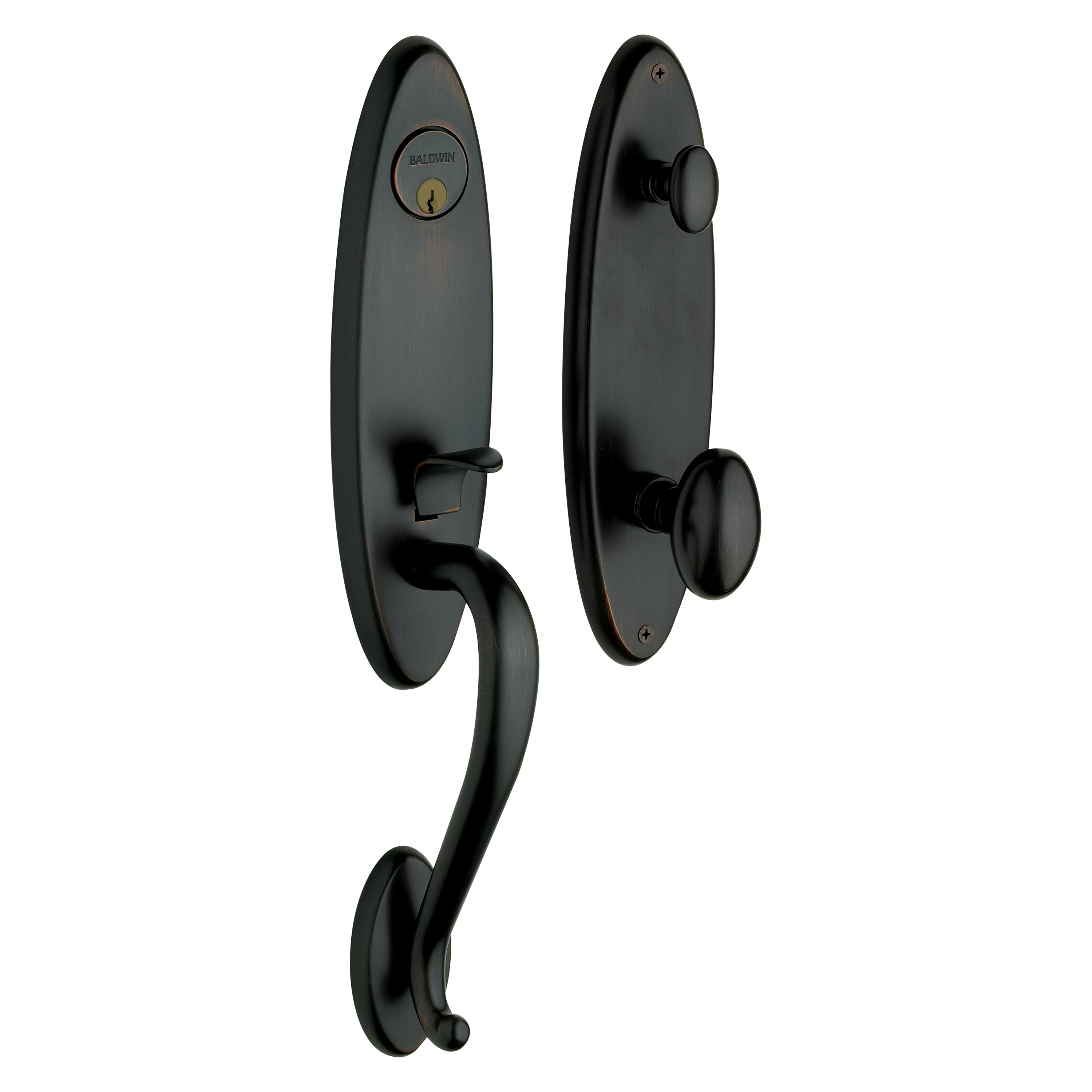 Baldwin Blakely Single Cylinder Handleset with 5025 Egg Knob
