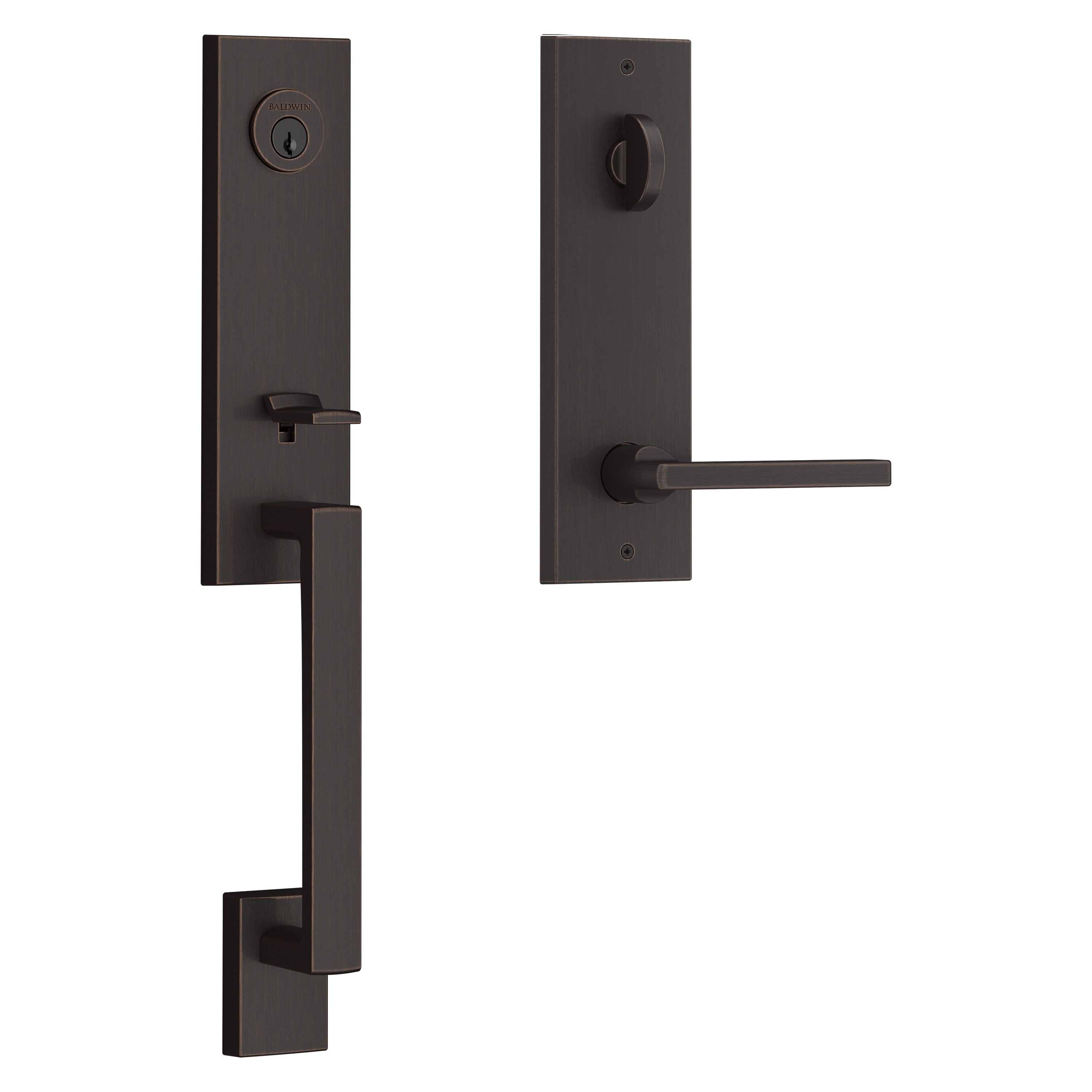 Baldwin Reserve Seattle Handleset With Square Lever