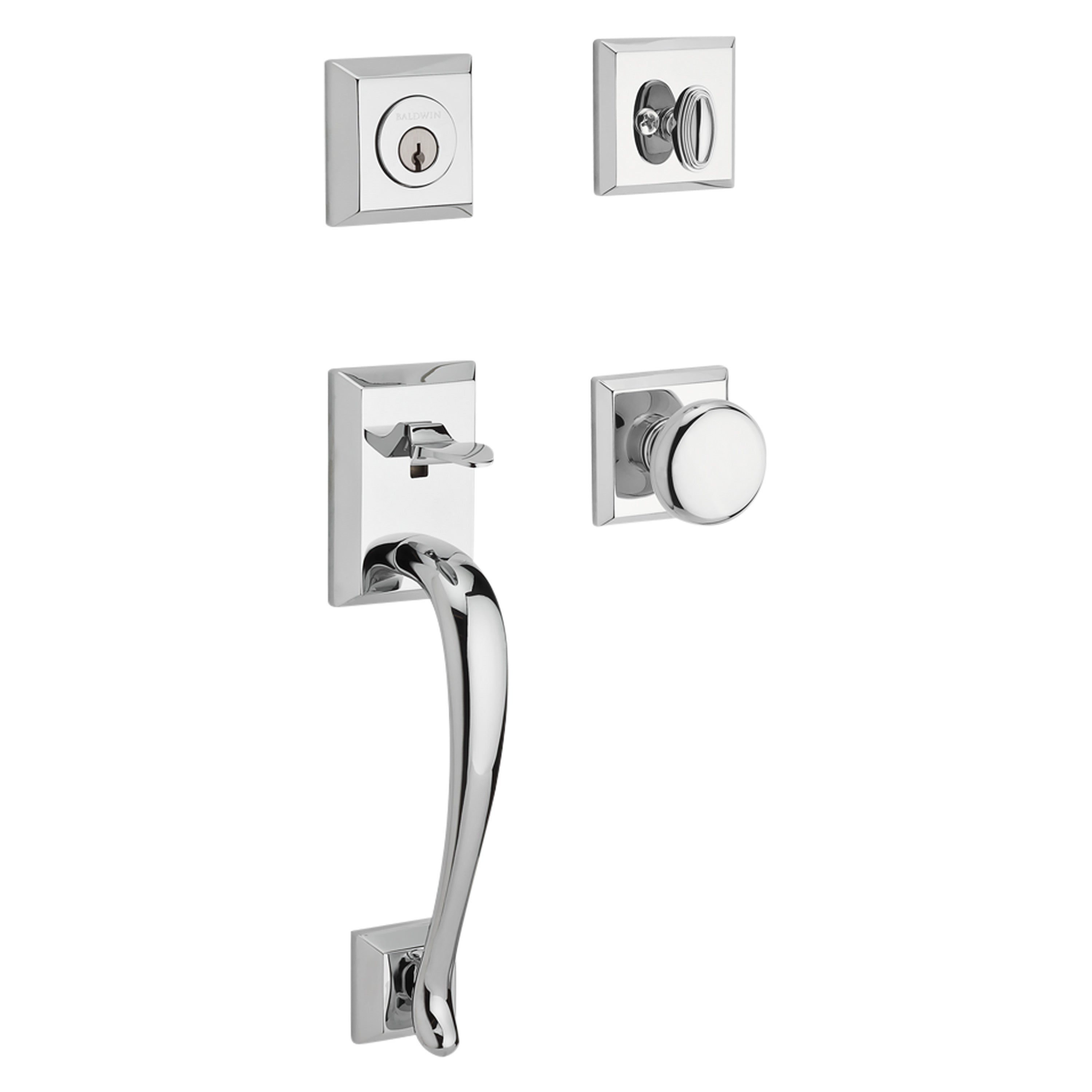 Baldwin Reserve Napa Single Cylinder Handleset With Round Knob