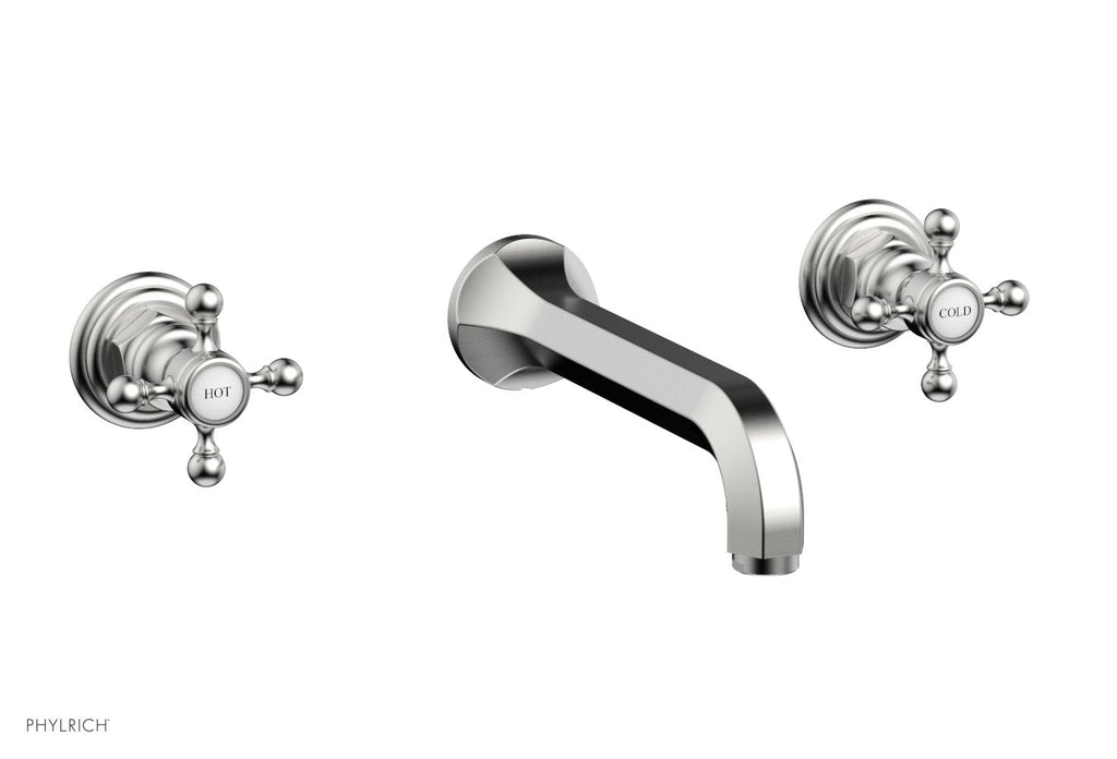 1-1/8" - Satin Chrome - HEX TRADITIONAL Wall Lavatory Set 500-11 by Phylrich - New York Hardware