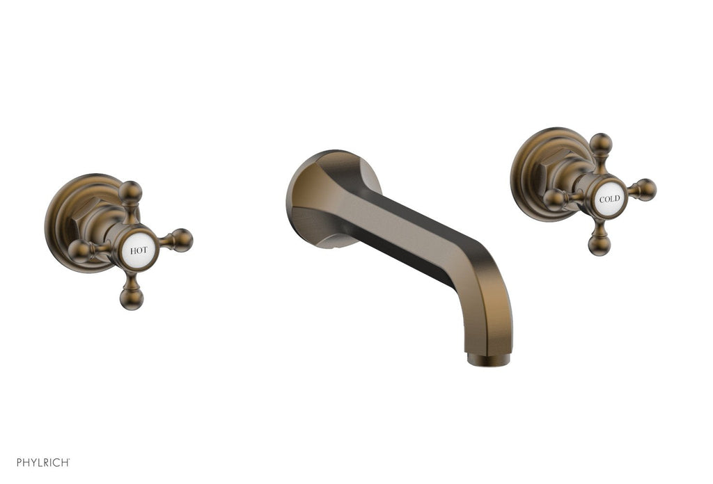 1-1/8" - Old English Brass - HEX TRADITIONAL Wall Lavatory Set 500-11 by Phylrich - New York Hardware