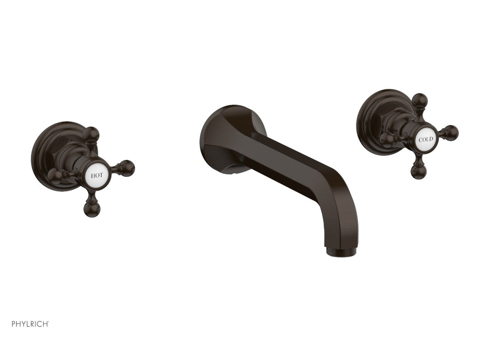 1-1/8" - Antique Bronze - HEX TRADITIONAL Wall Lavatory Set 500-11 by Phylrich - New York Hardware
