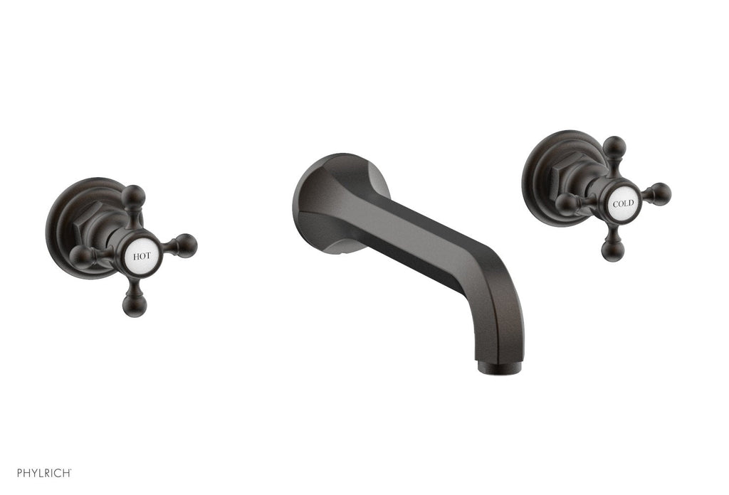 1-1/8" - Oil Rubbed Bronze - HEX TRADITIONAL Wall Lavatory Set 500-11 by Phylrich - New York Hardware