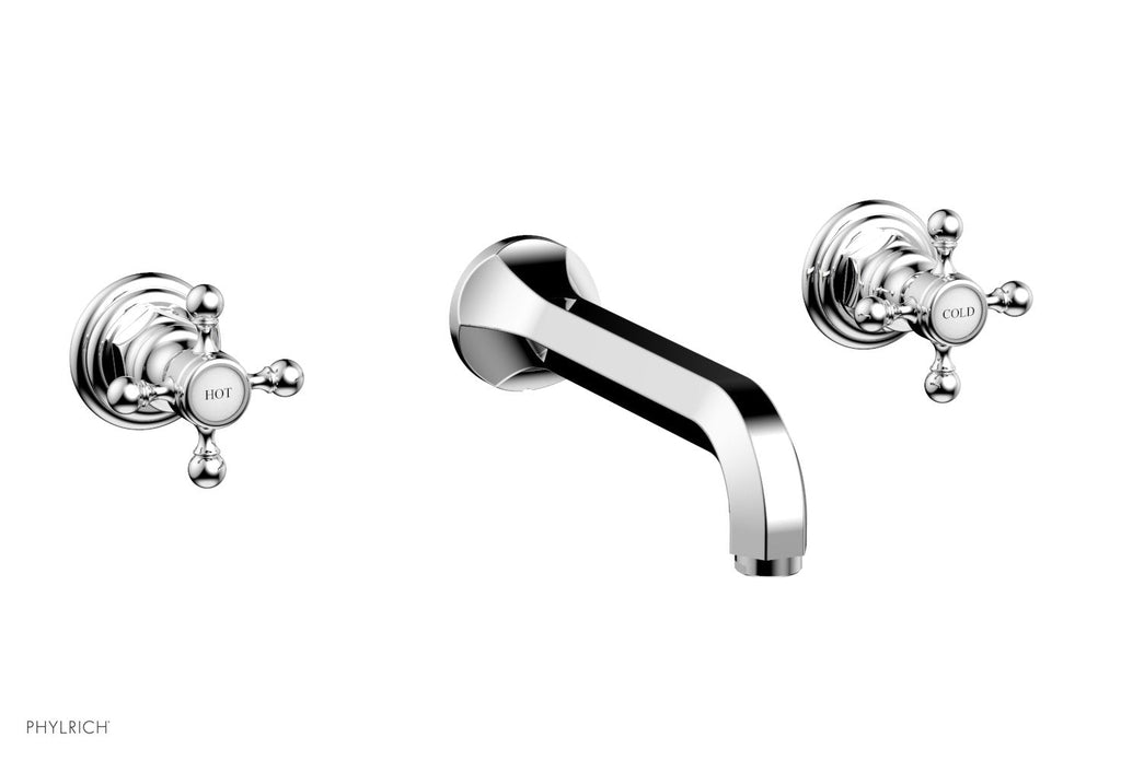 1-1/8" - Polished Chrome - HEX TRADITIONAL Wall Lavatory Set 500-11 by Phylrich - New York Hardware