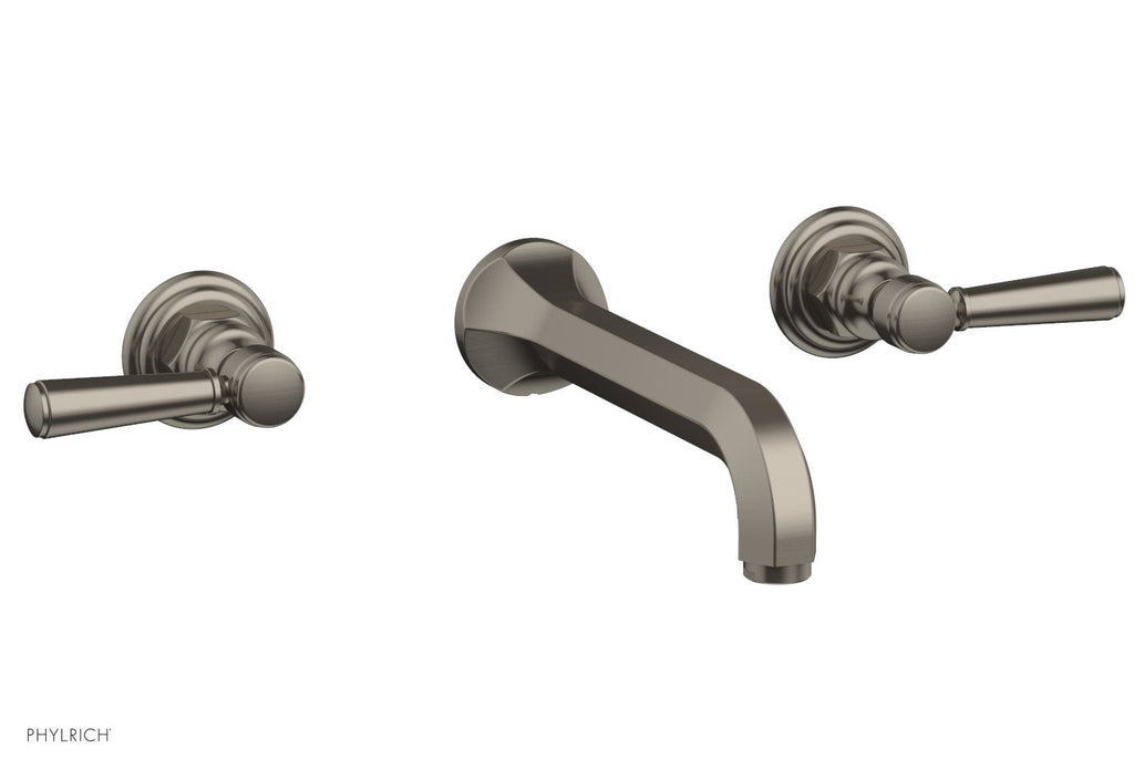 1-1/8" - Pewter - HEX TRADITIONAL Wall Lavatory Set 500-12 by Phylrich - New York Hardware