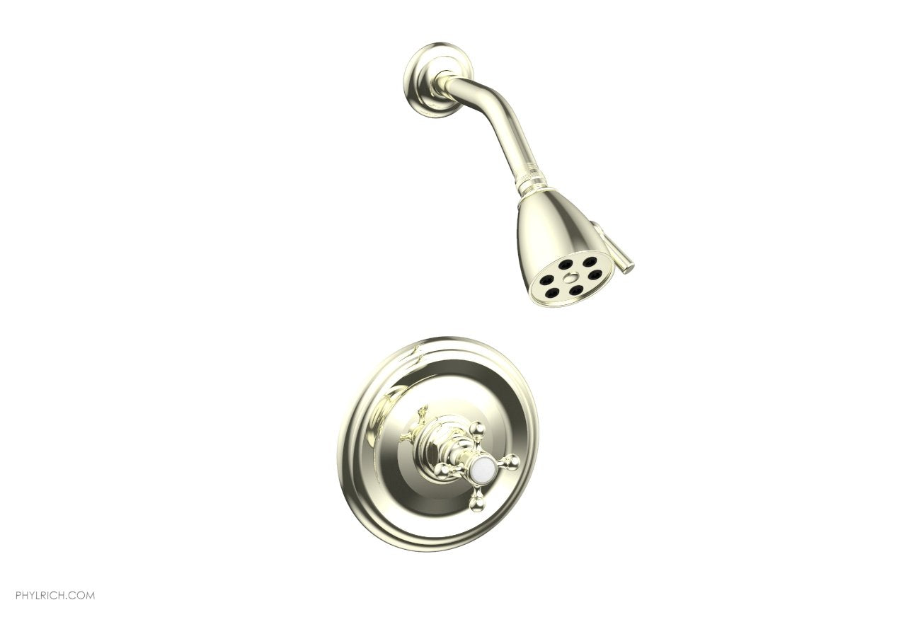 5" - Burnished Nickel - HEX TRADITIONAL Pressure Balance Shower Set 500-21 by Phylrich - New York Hardware