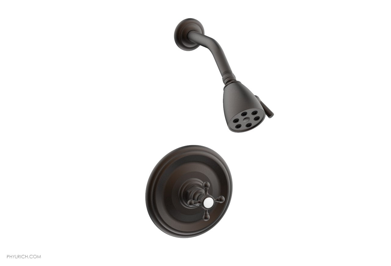 5" - Oil Rubbed Bronze - HEX TRADITIONAL Pressure Balance Shower Set 500-21 by Phylrich - New York Hardware