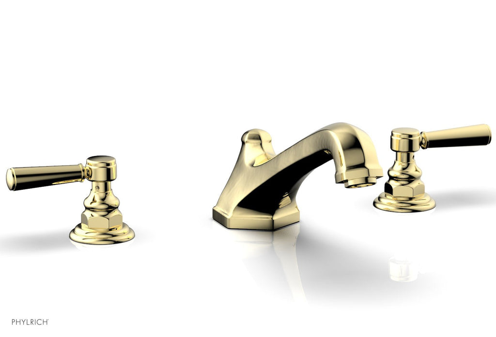 5-3/8" - Polished Brass - HEX TRADITIONAL Deck Tub Set 500-41 by Phylrich - New York Hardware
