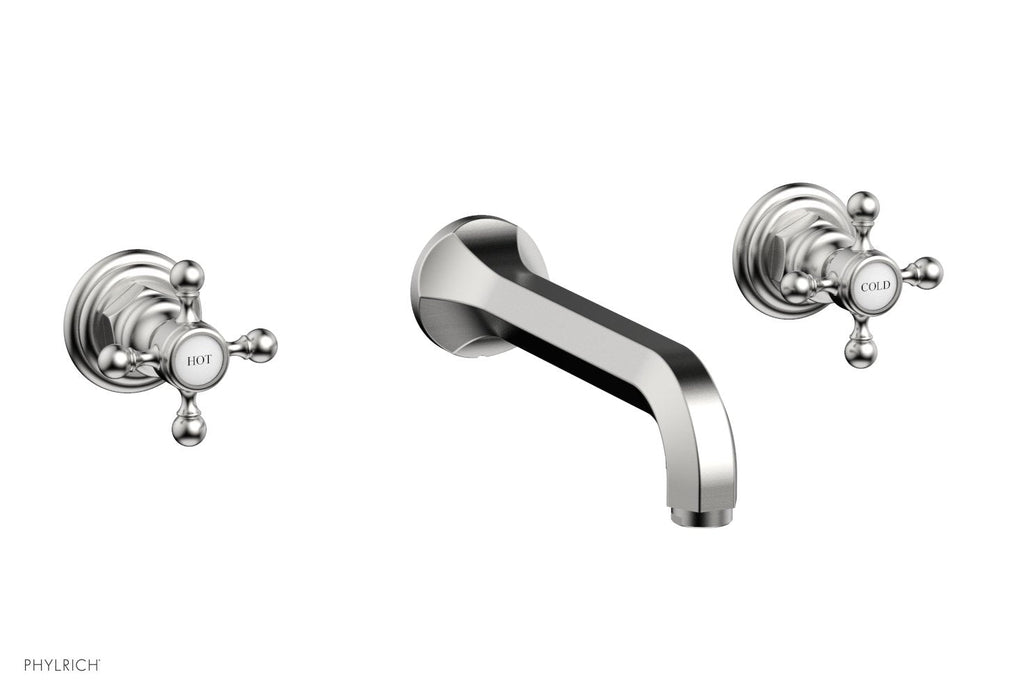 1-1/8" - Satin Chrome - HEX TRADITIONAL Wall Tub Set 500-56 by Phylrich - New York Hardware