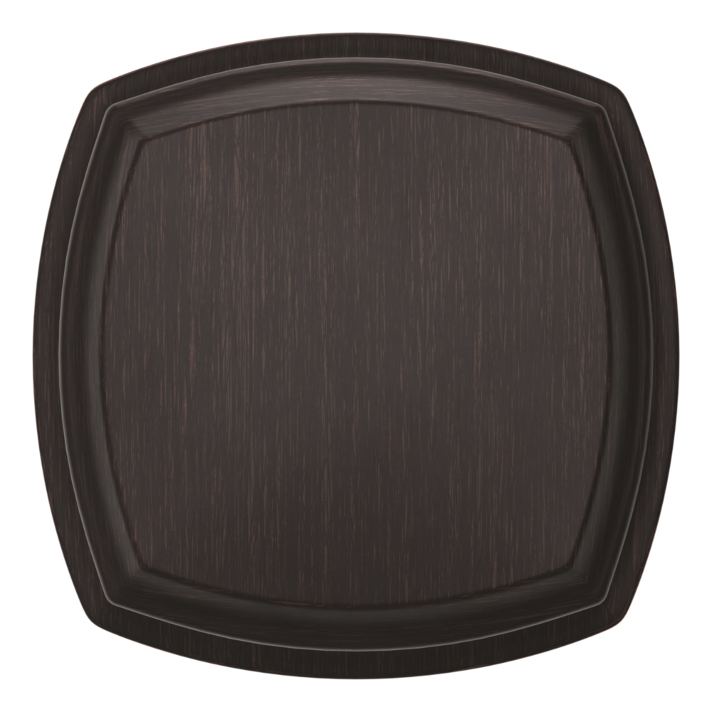 Baldwin 5011 Soft Modern Square Knob Set with 5058 Square Rose Venetian Bronze / Privacy / Reversible