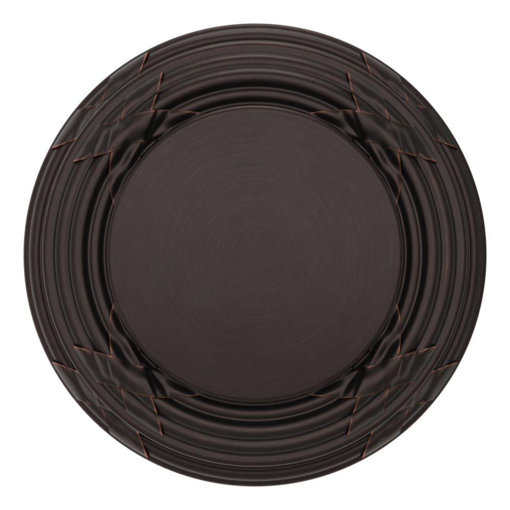 Baldwin 5013 Edinburgh Knob Set with 5021 Round Rose Venetian Bronze / Full Dummy / Reversible