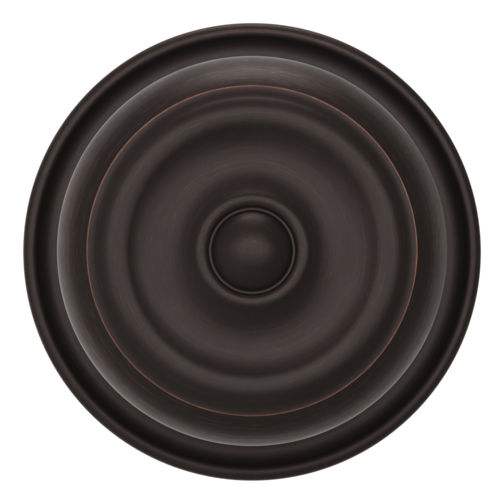 Baldwin 5020 Colonial Knob Set with 5048 Round Rose Venetian Bronze / Passage / Reversible