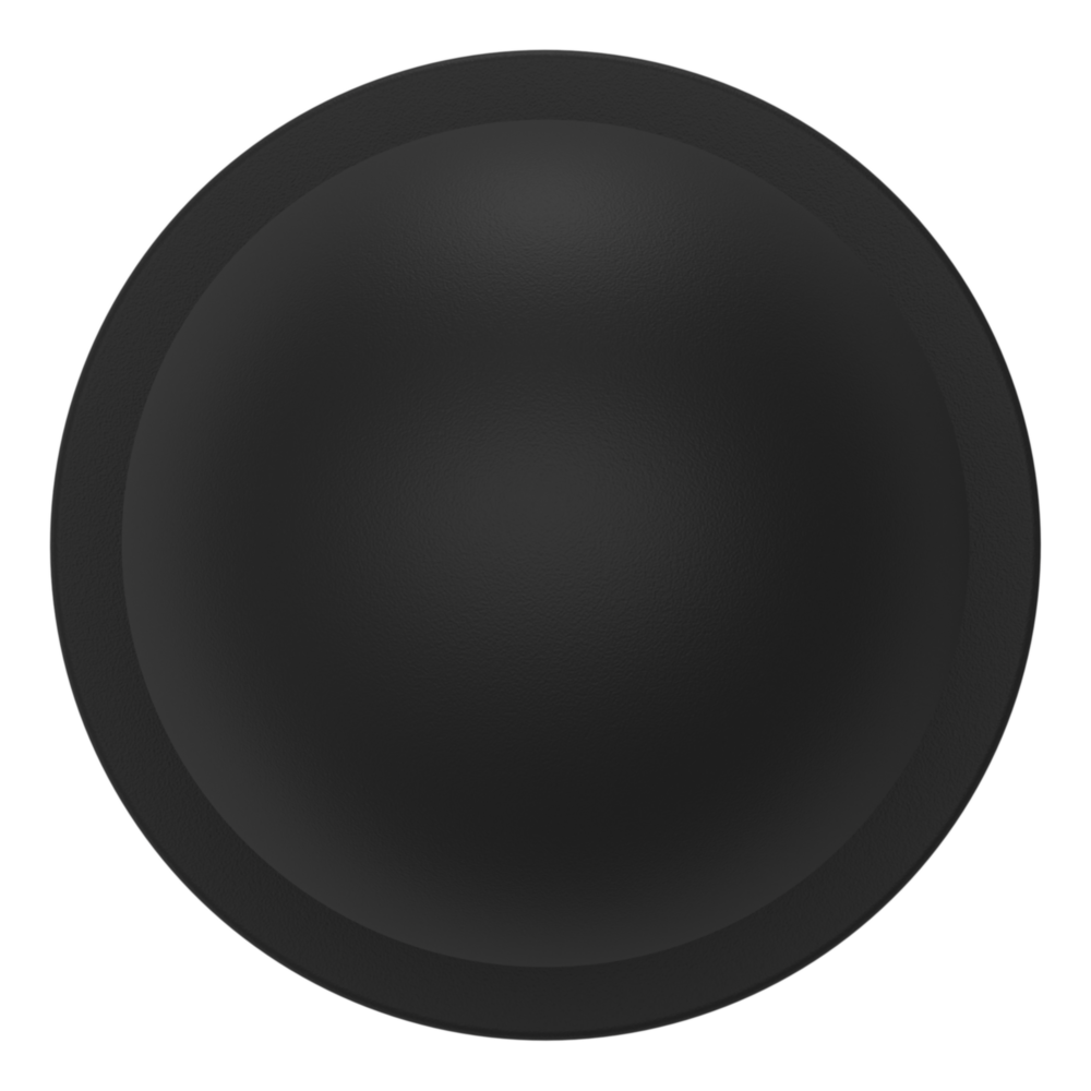 Baldwin 5041 Contemporary Round Knob Set with 5046 Rose Satin Black / Full Dummy / Reversible