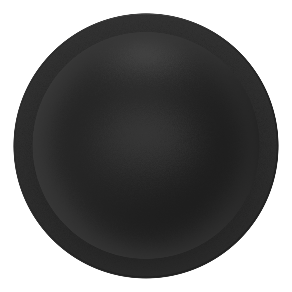 Baldwin 5041 Contemporary Round Knob Set with 5046 Rose Satin Black / Privacy / Reversible