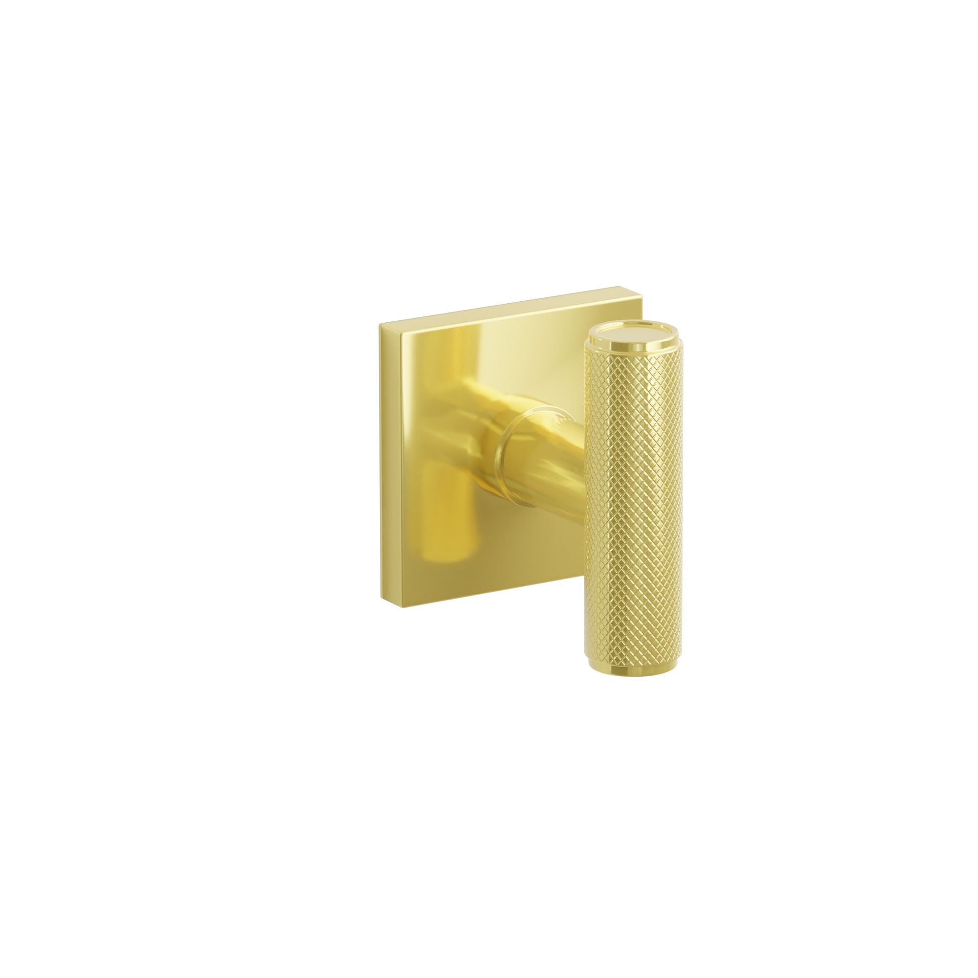 Emtek Concealed Fastener Ace Knurled Knob Set With Square Rosette