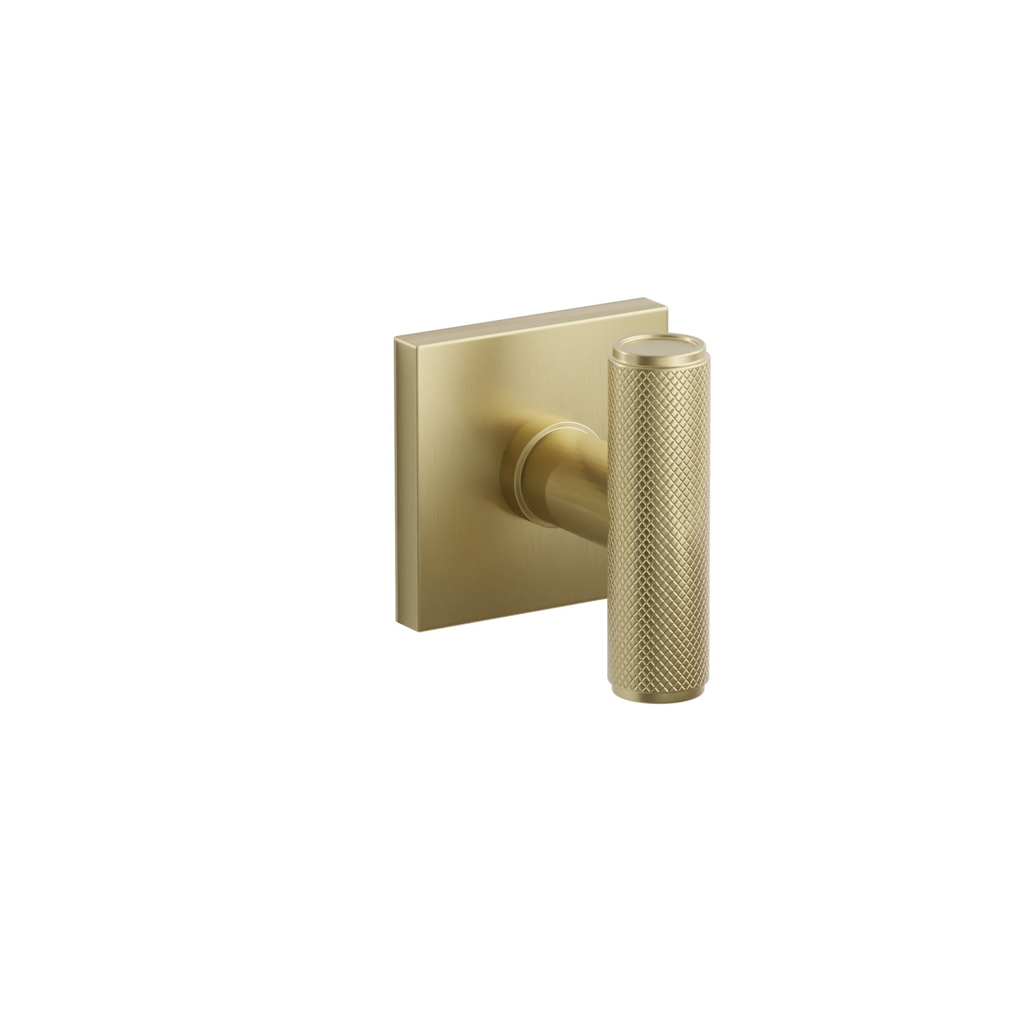 Emtek Concealed Fastener Ace Knurled Knob Set With Square Rosette