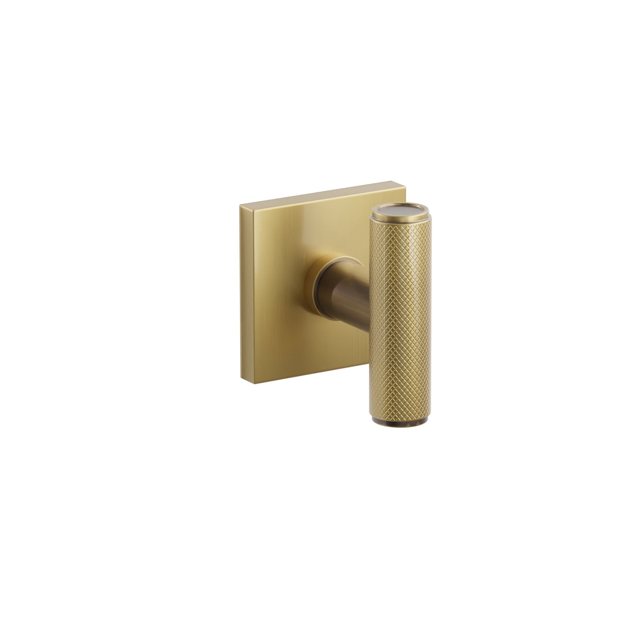 Emtek Concealed Fastener Ace Knurled Knob Set With Square Rosette