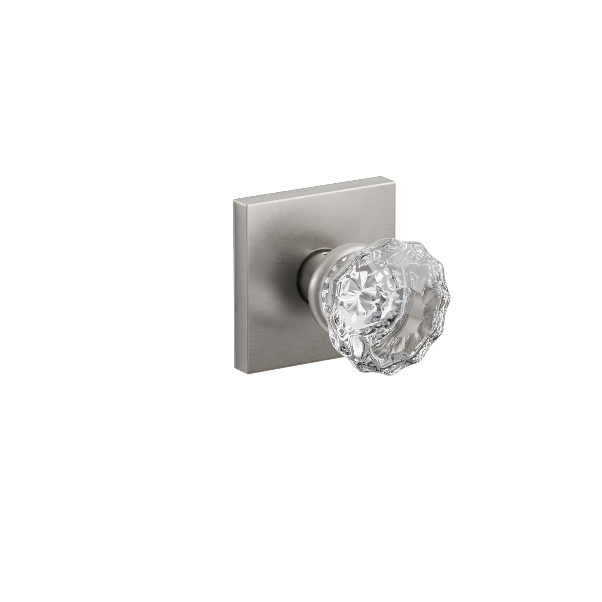 Emtek Astoria Glass Knob Set with Square Rosette