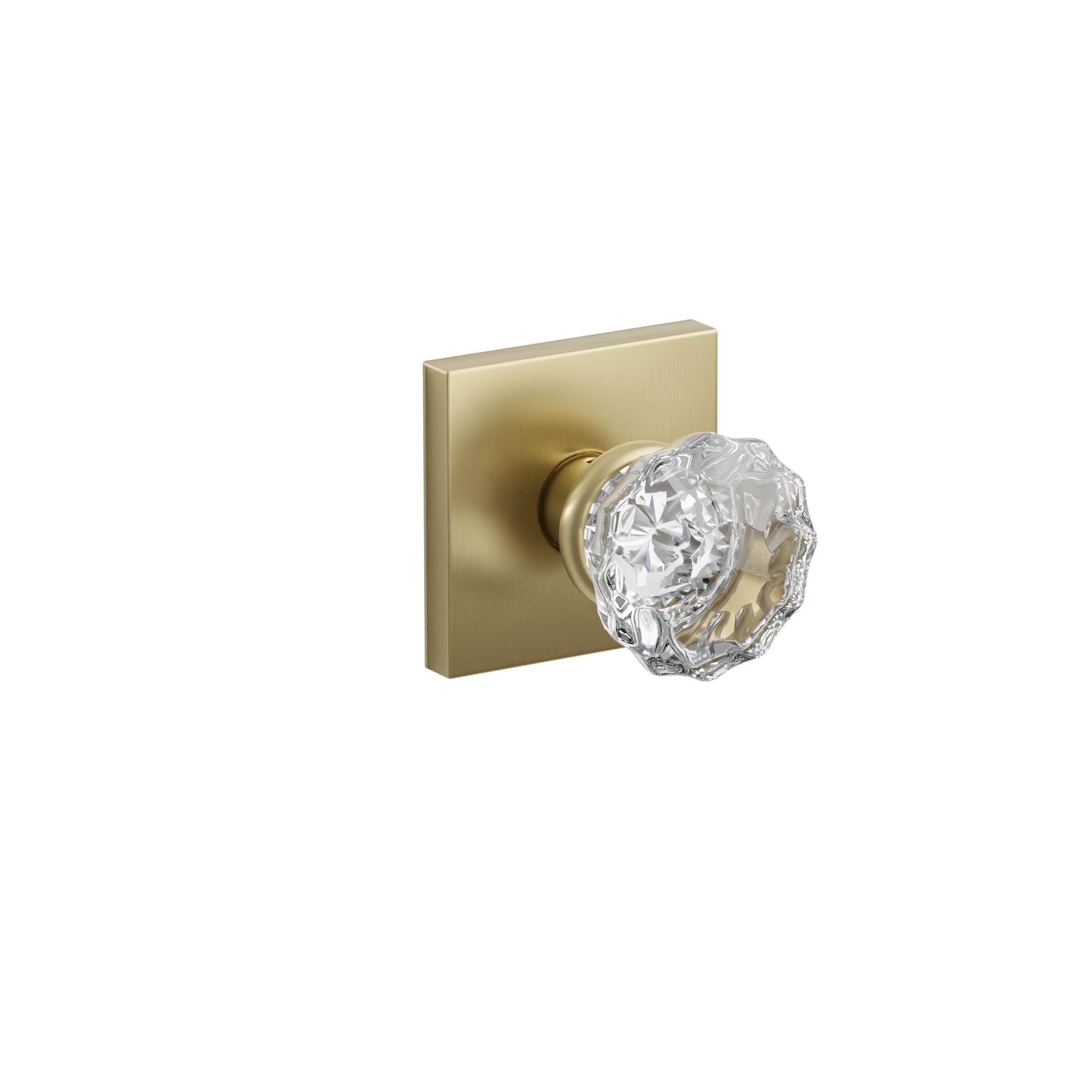 Emtek Astoria Glass Knob Set with Square Rosette