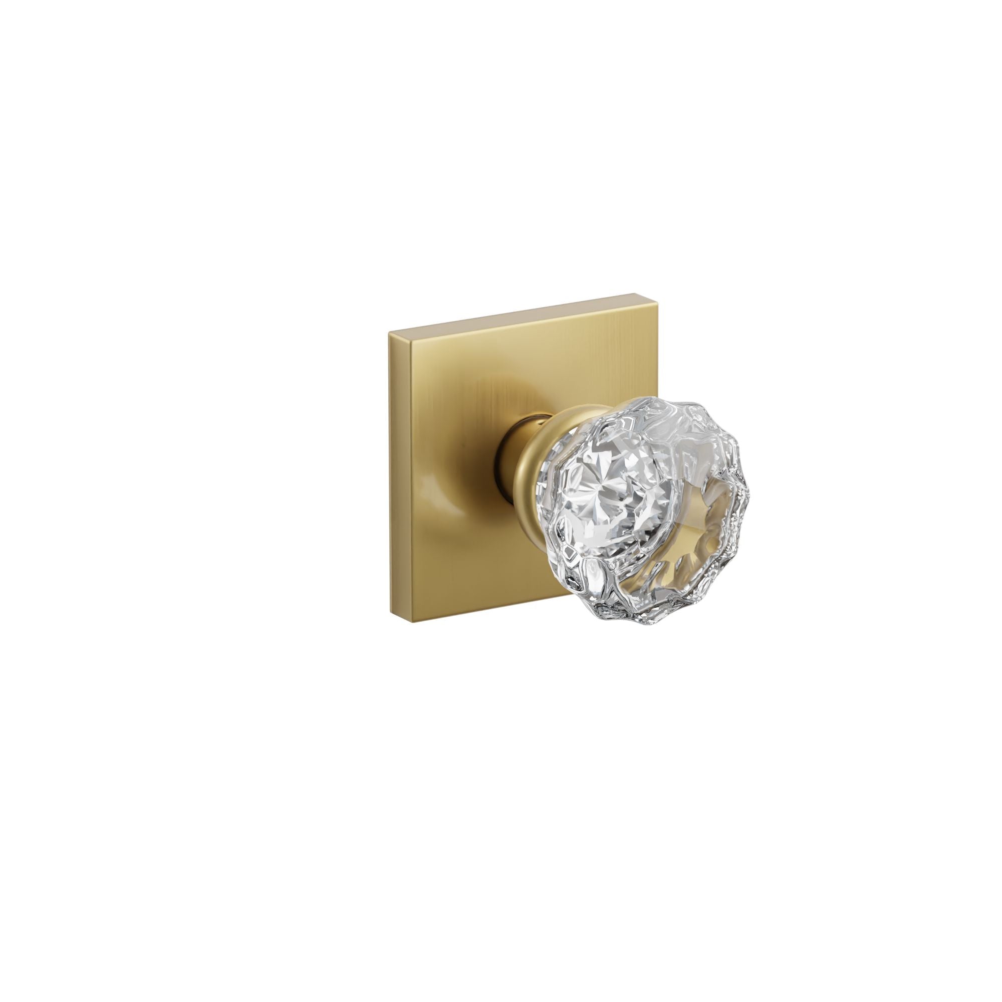 Emtek Astoria Glass Knob Set with Square Rosette