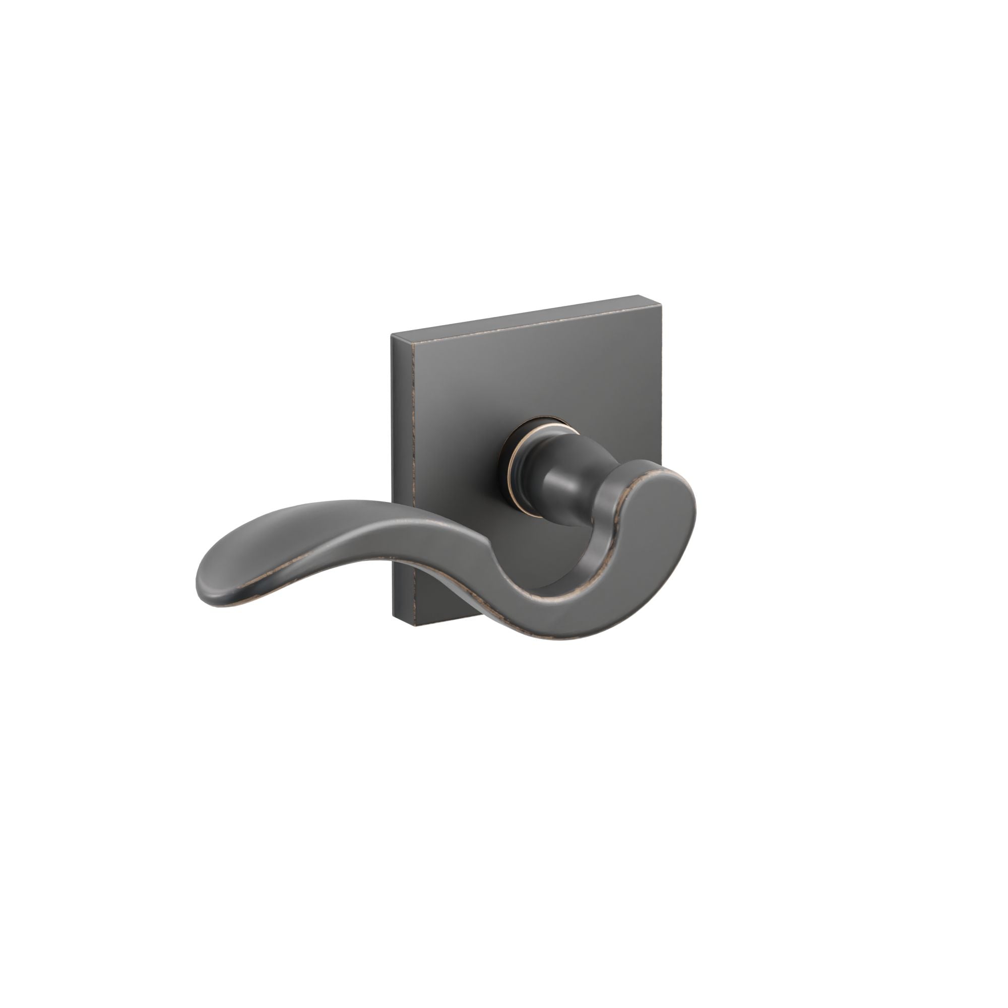 Emtek Concealed Fastener Cortina Lever Set With Square Rosette