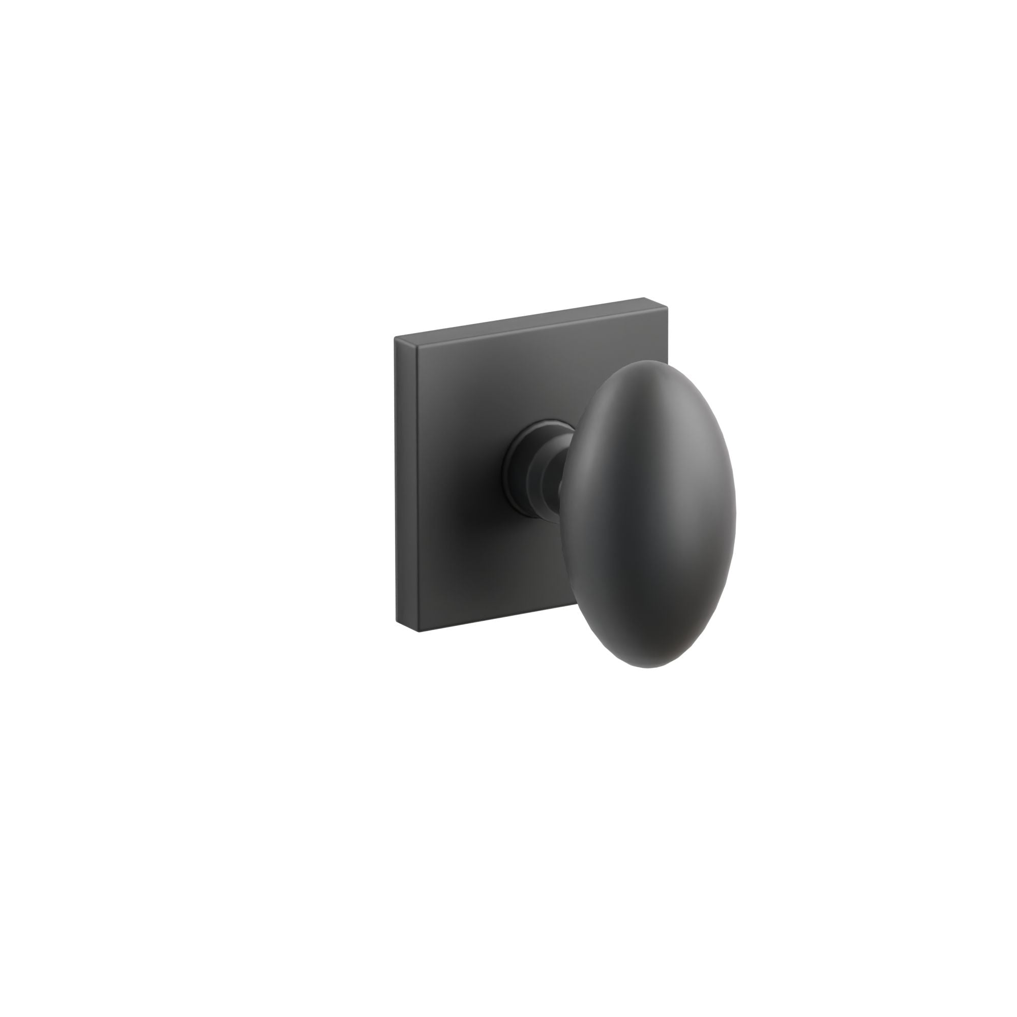 Emtek Concealed Fastener Egg Knob Set With Square Rosette