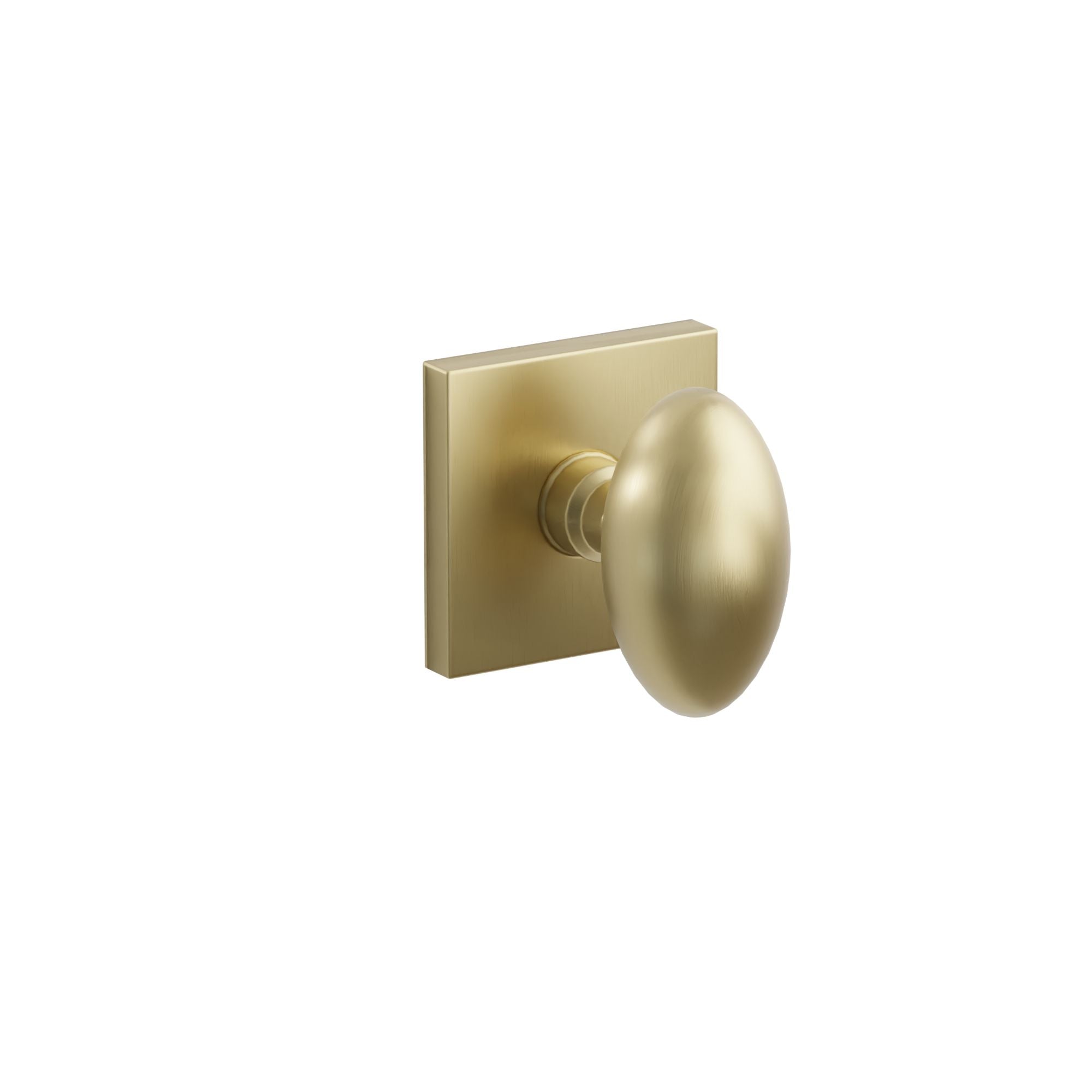 Emtek Concealed Fastener Egg Knob Set With Square Rosette