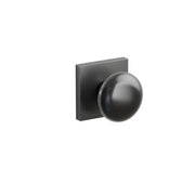 Emtek Ebony Porcelain Knob Set with Square Rosette