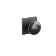 Emtek Concealed Fastener Ebony Porcelain Knob Set With Square Rosette
