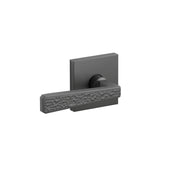 Emtek Concealed Fastener Hammered Lever Set With Square Rosette