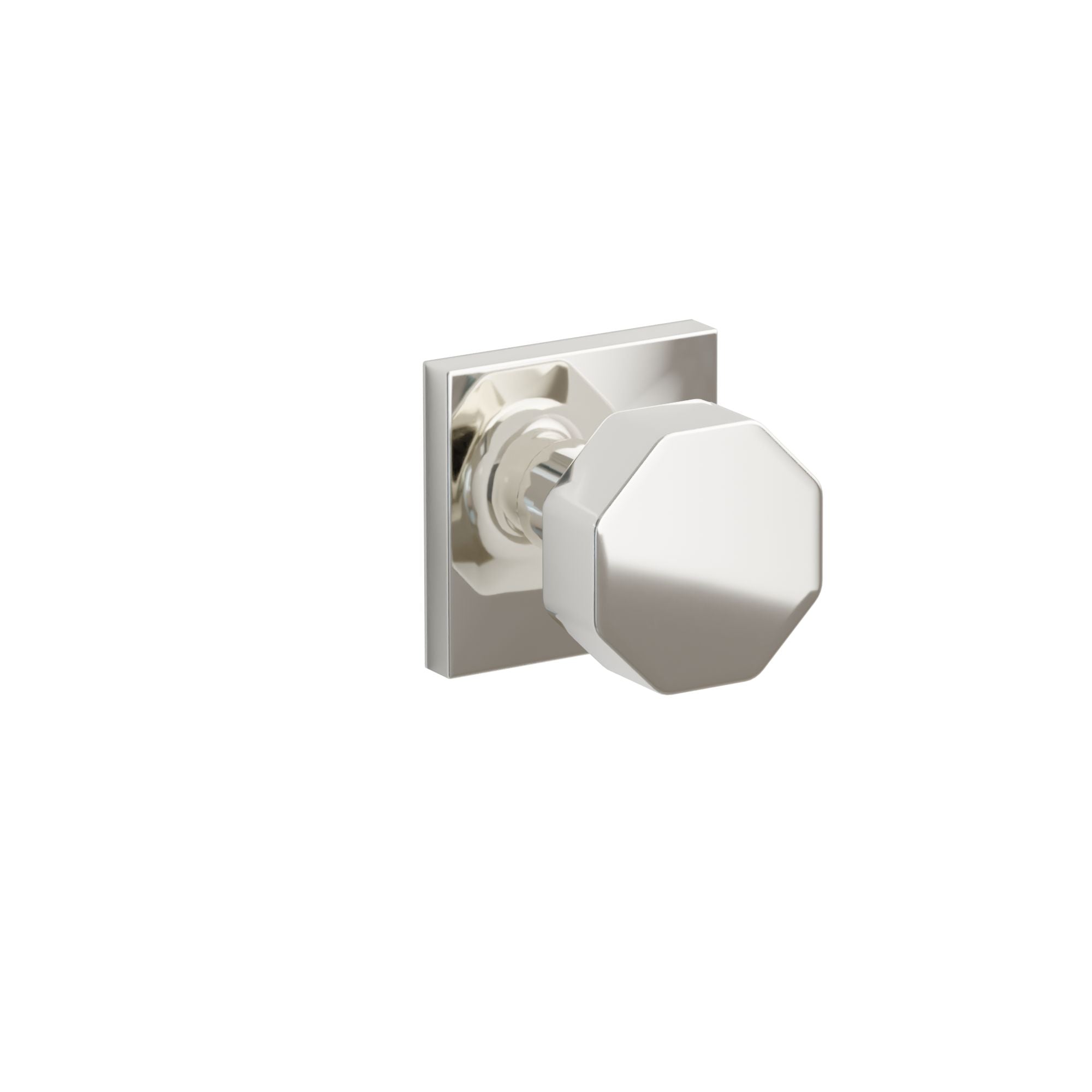 Emtek Concealed Fastener Octagon Knob Set With Square Rosette