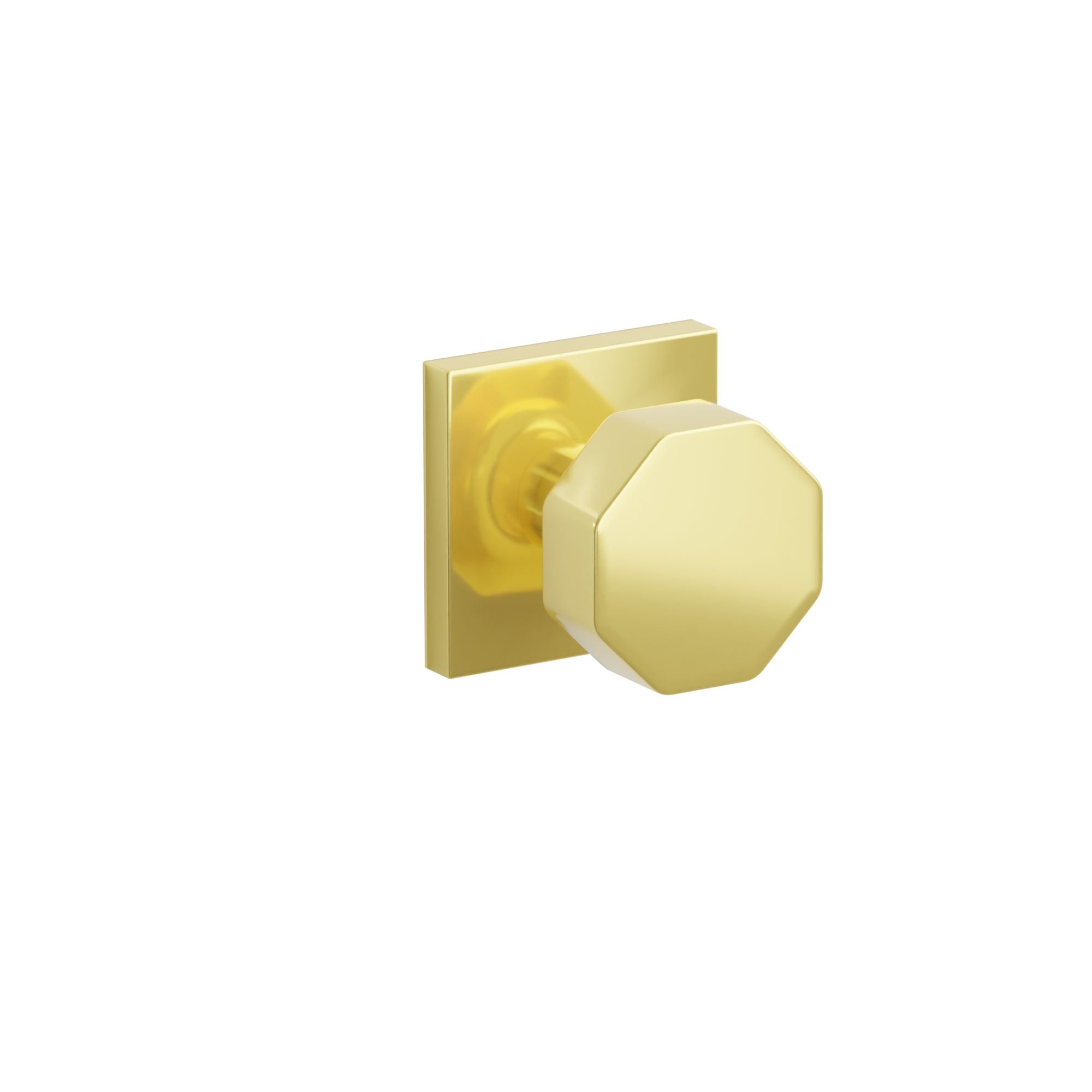 Emtek Octagon Knob Set with Square Rosette