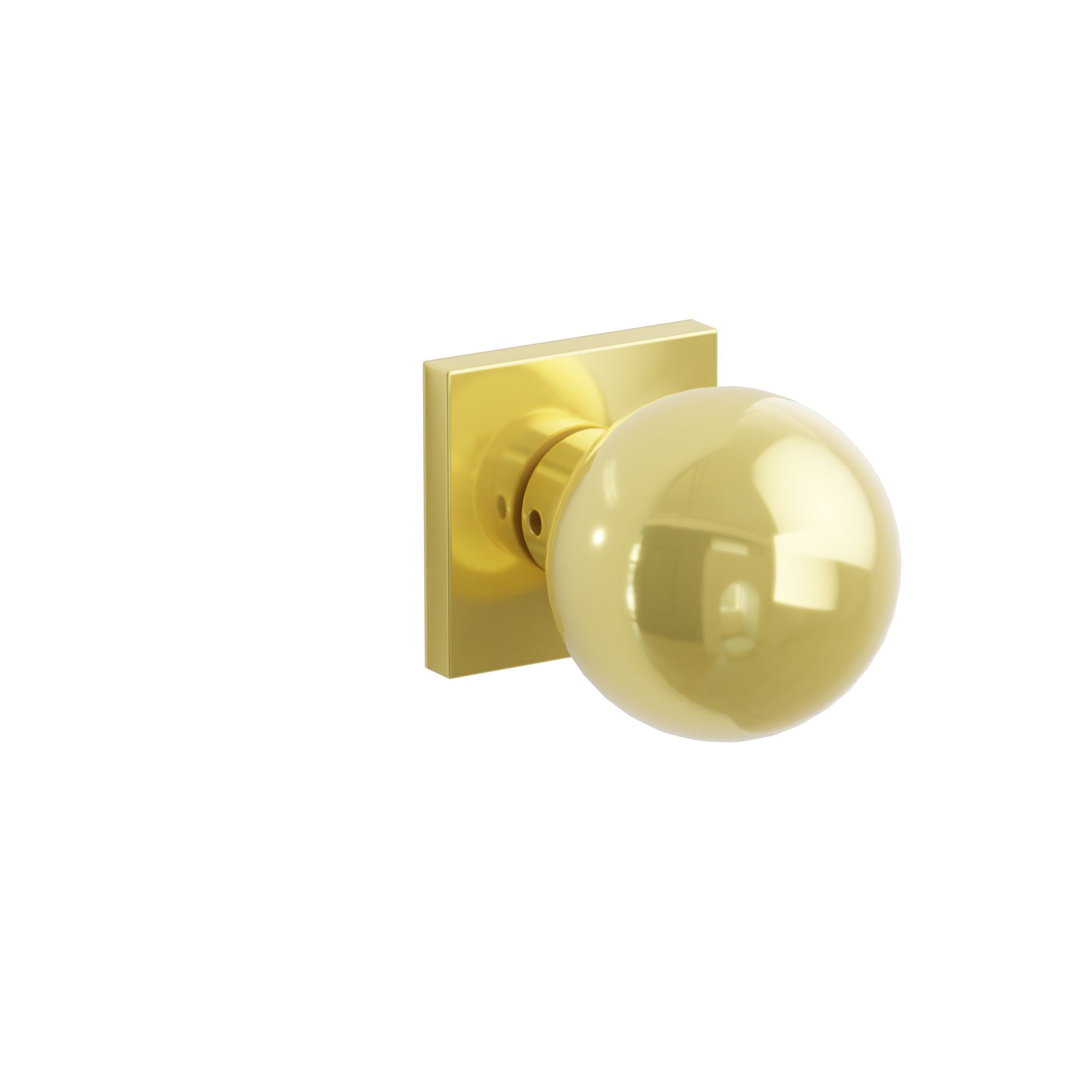 Emtek Concealed Fastener Orb Knob Set With Square Rosette