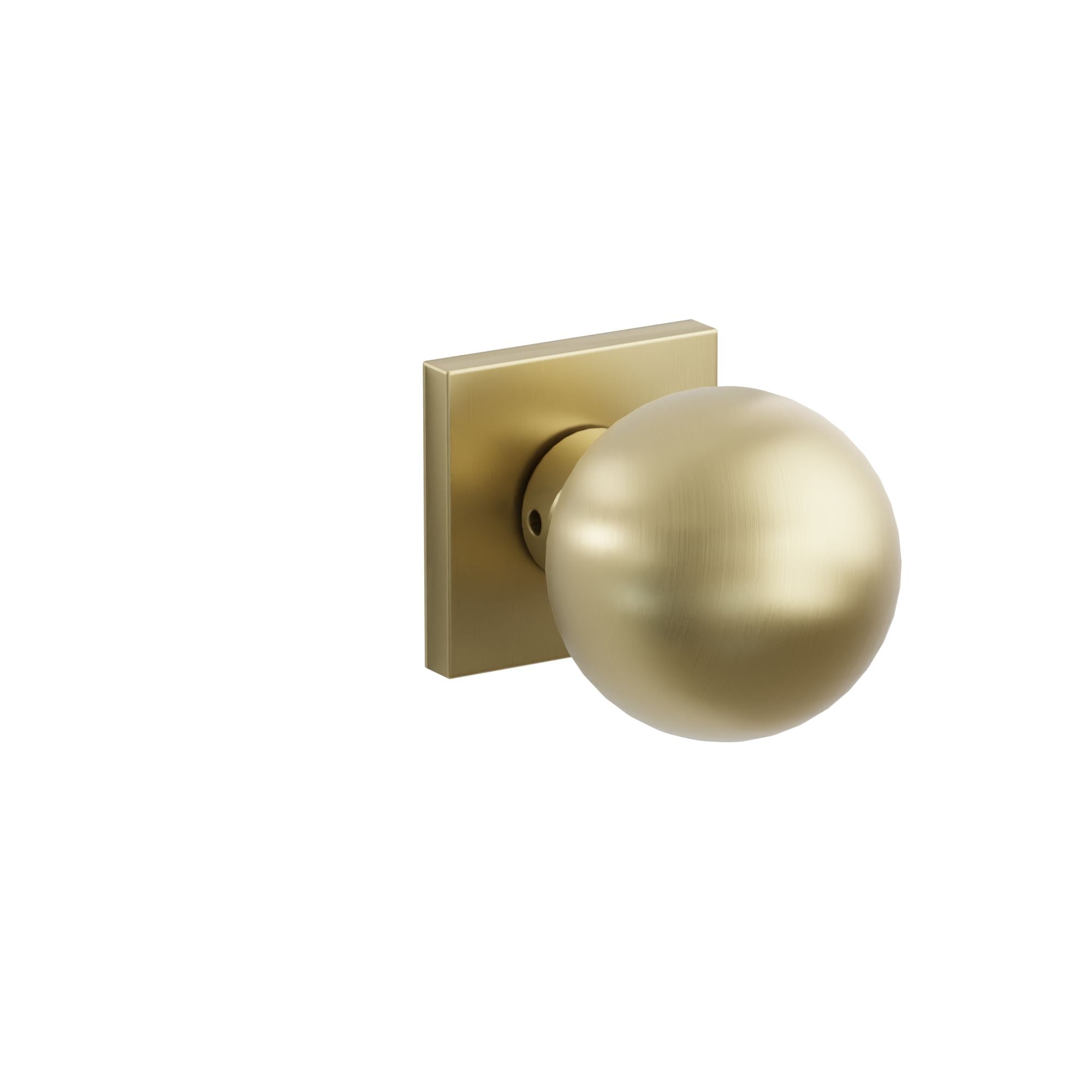 Emtek Concealed Fastener Orb Knob Set With Square Rosette