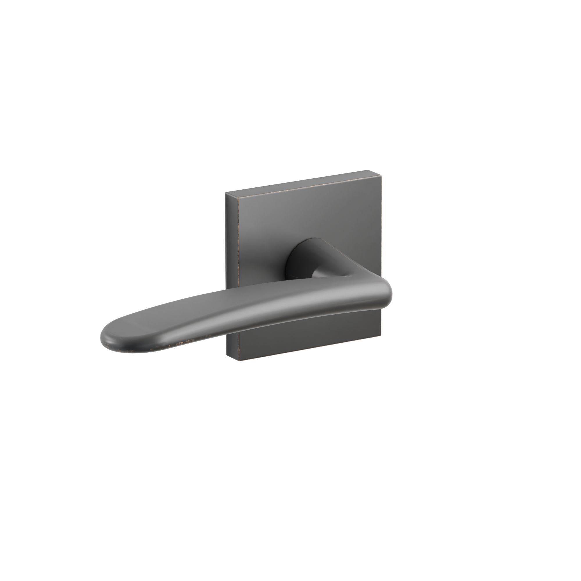 Emtek Concealed Fastener Poseidon Lever Set With Square Rosette