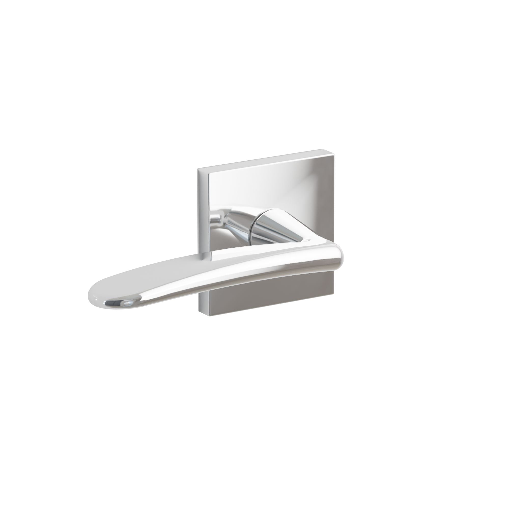 Emtek Concealed Fastener Poseidon Lever Set With Square Rosette