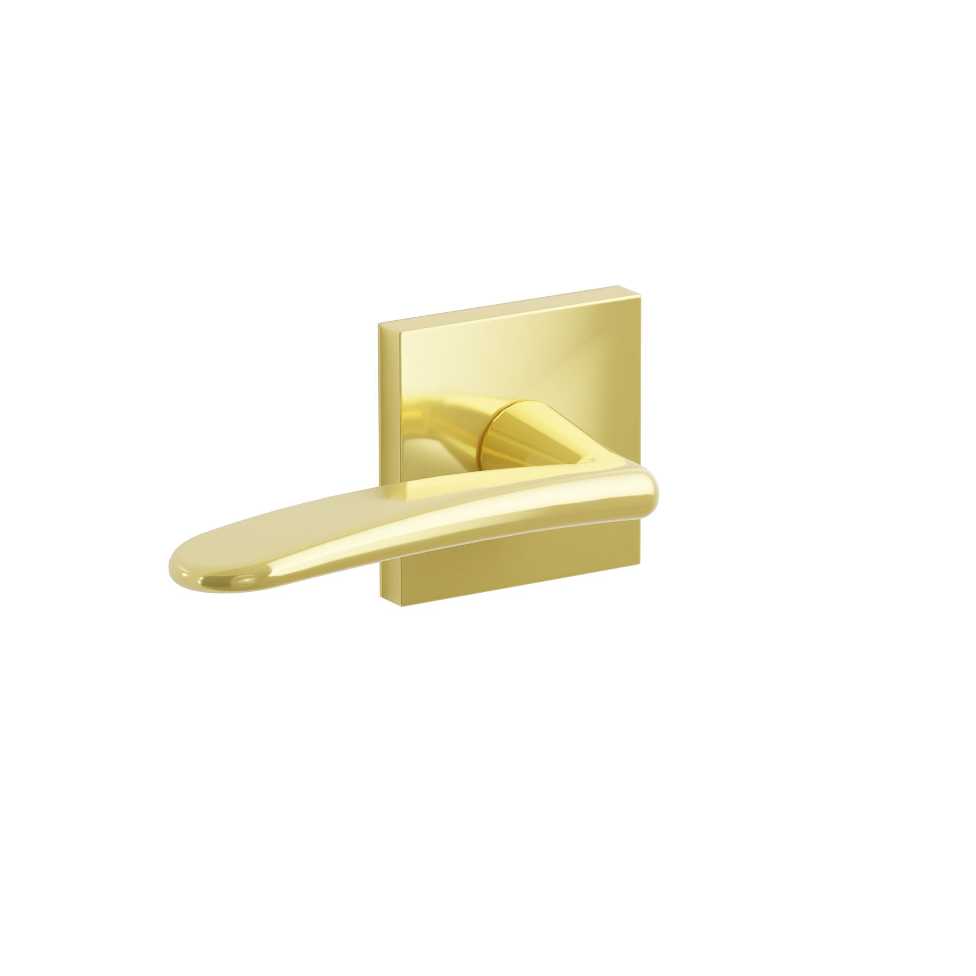 Emtek Concealed Fastener Poseidon Lever Set With Square Rosette