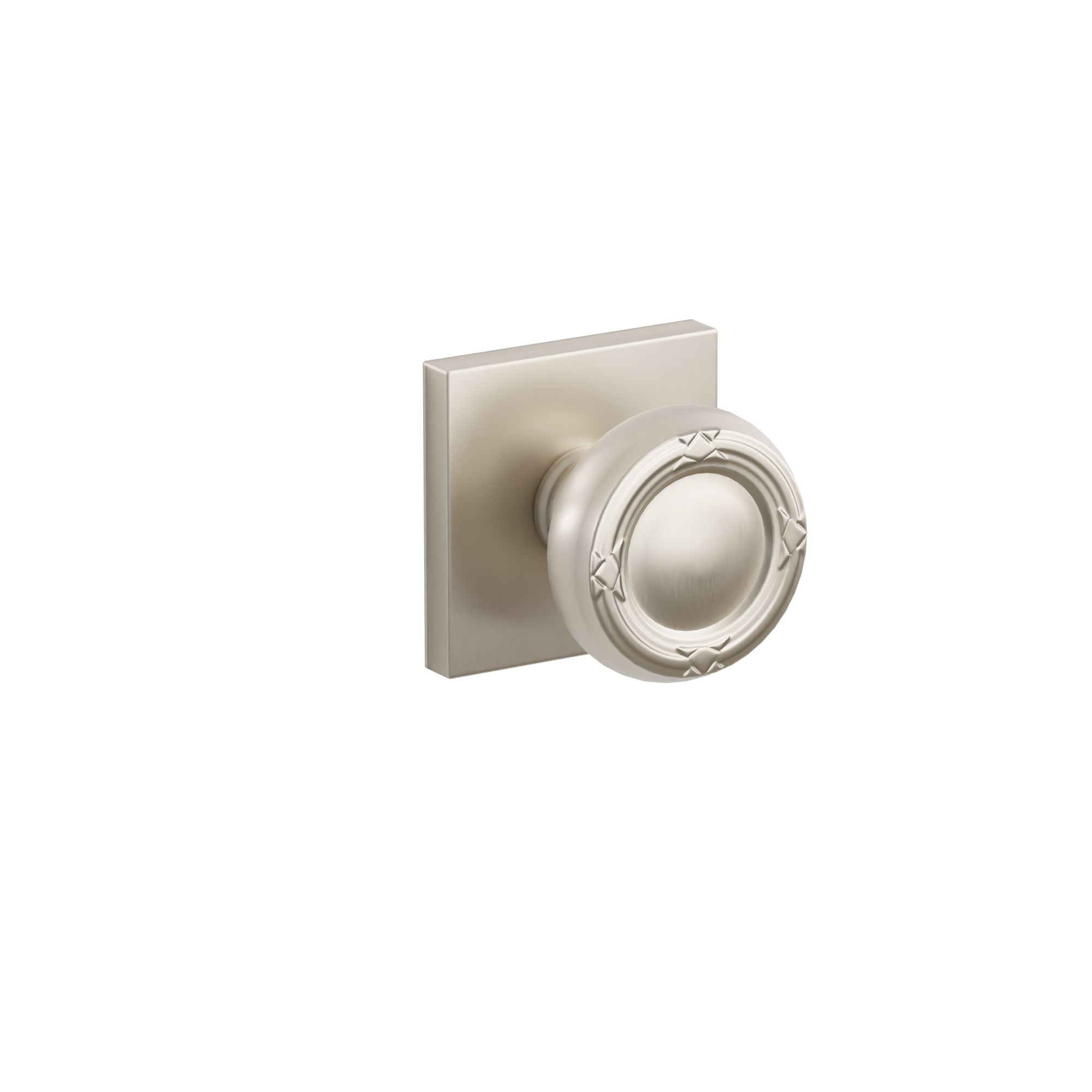 Emtek Ribbon & Reed Knob Set with Square Rosette
