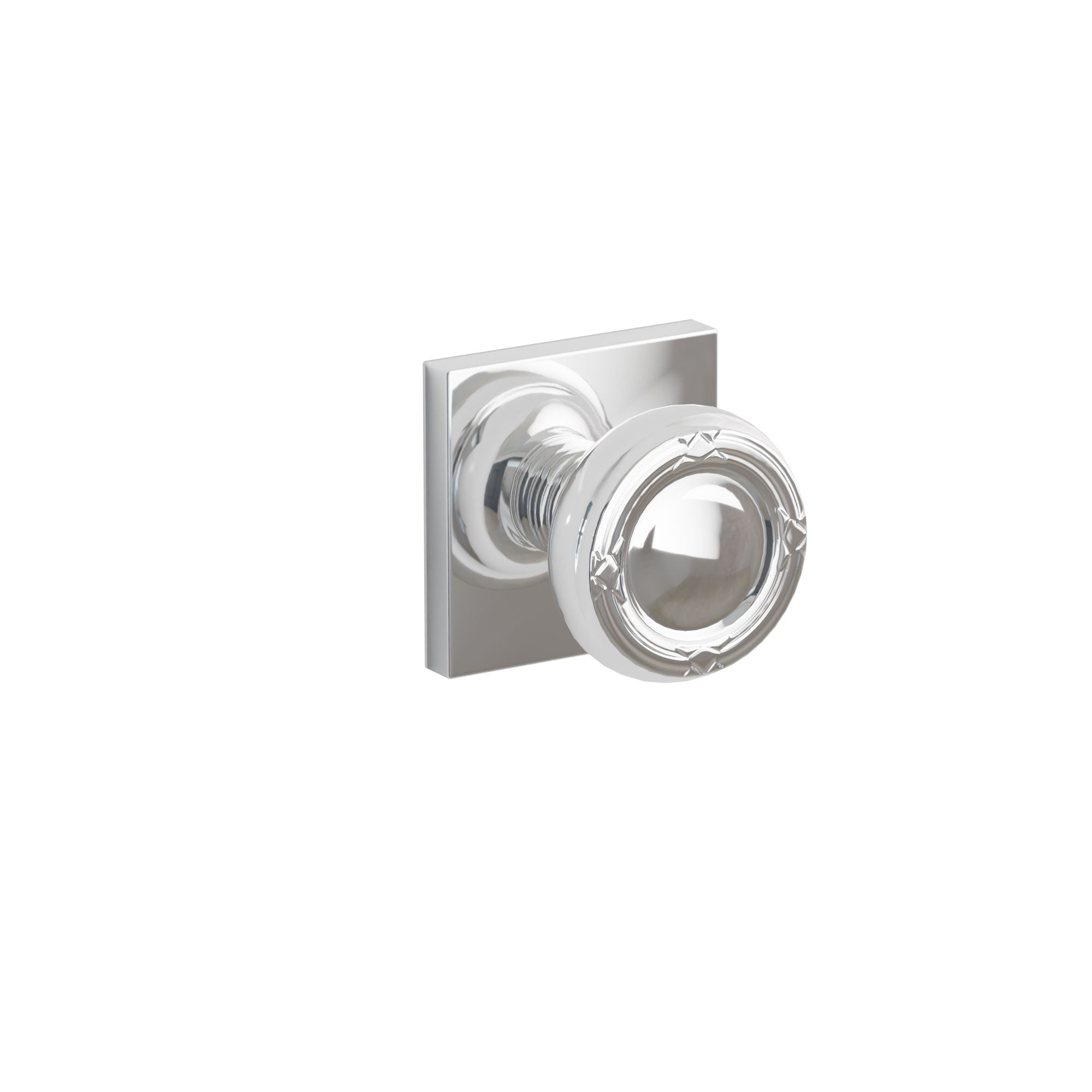 Emtek Ribbon & Reed Knob Set with Square Rosette