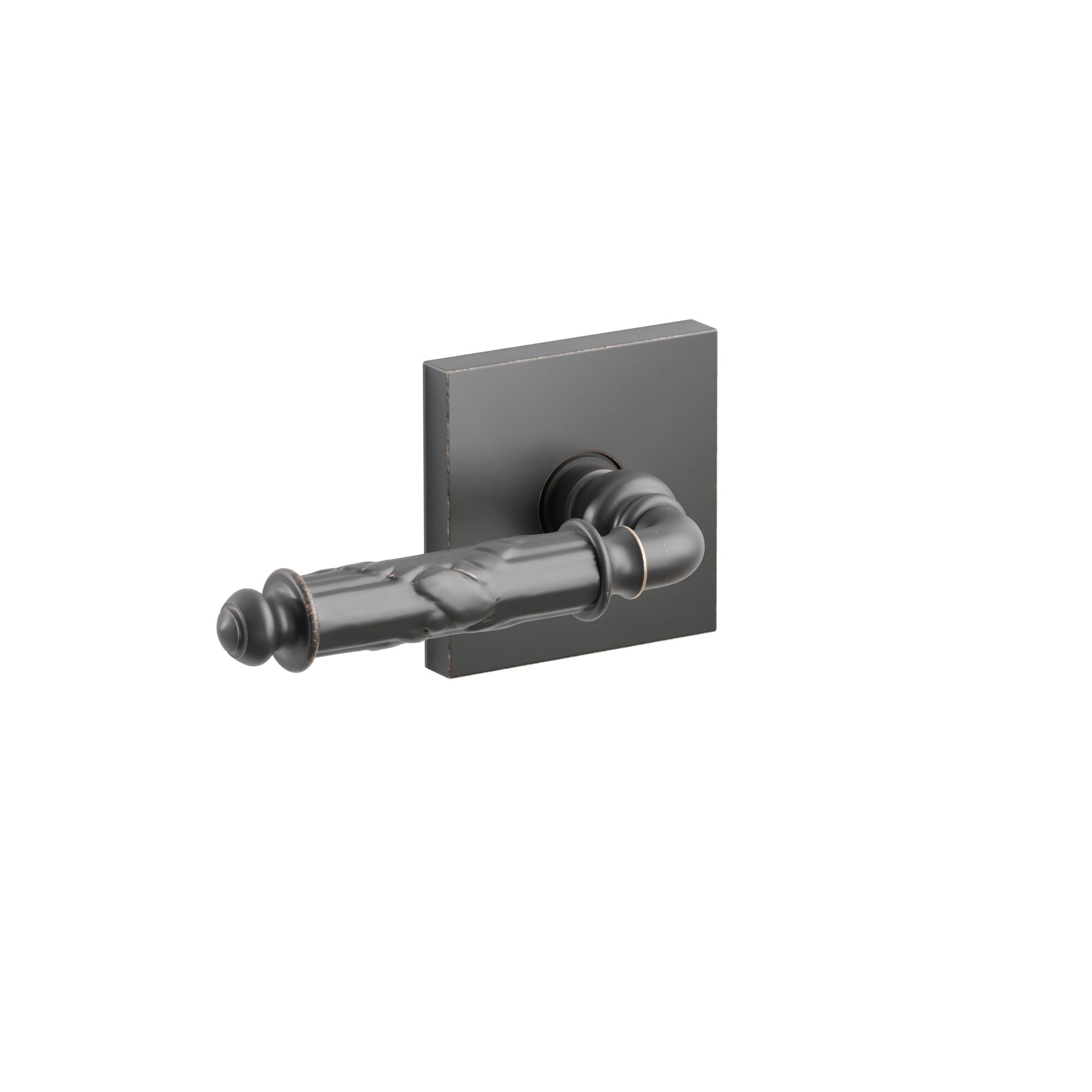 Emtek Concealed Fastener Ribbon & Reed Lever Set With Square Rosette