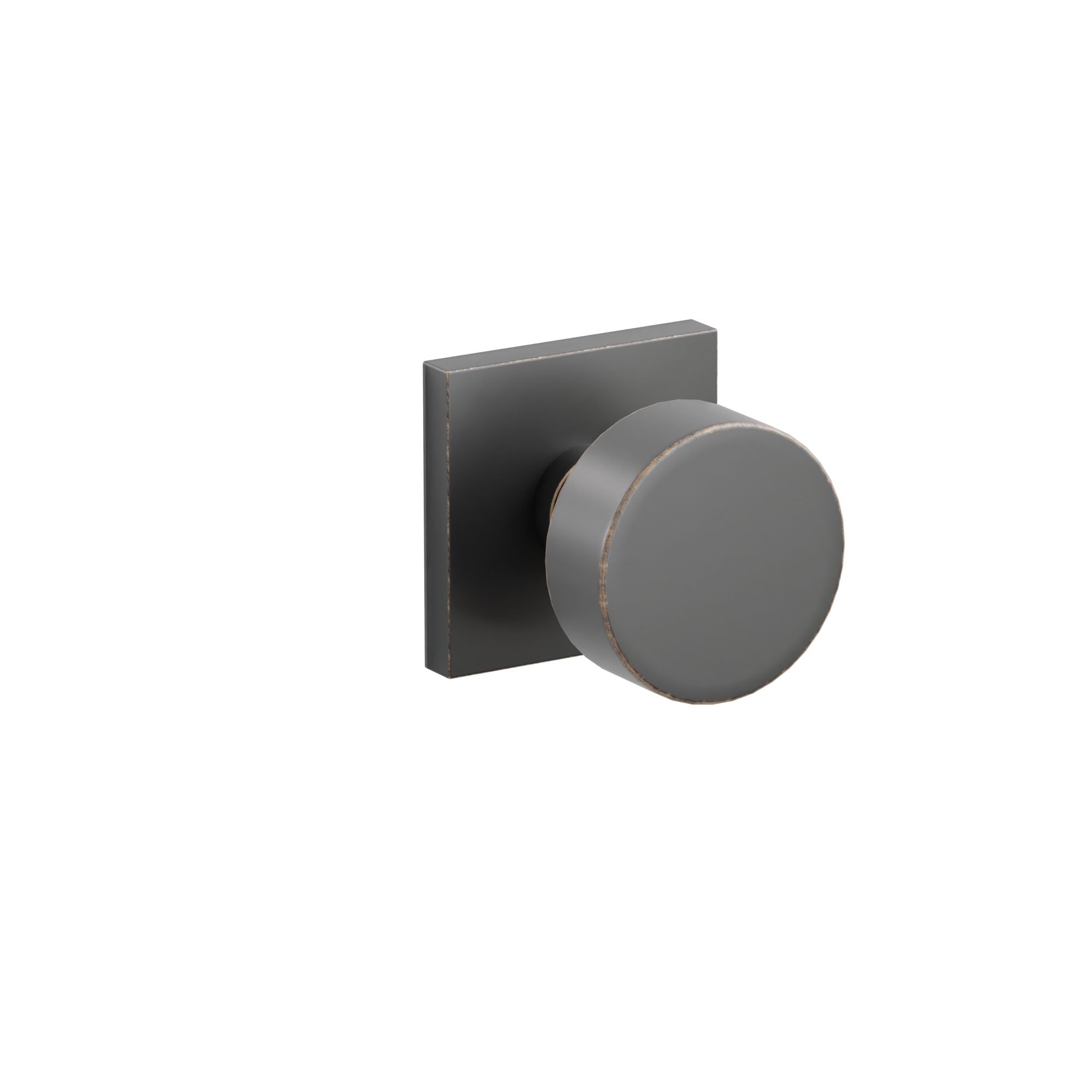 Emtek Concealed Fastener Round Knob Set With Square Rosette