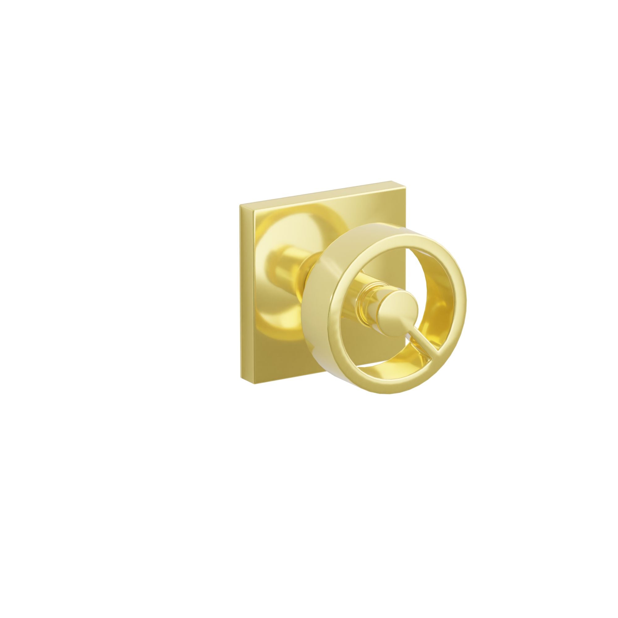 Emtek Concealed Fastener Spoke Knob Set With Square Rosette