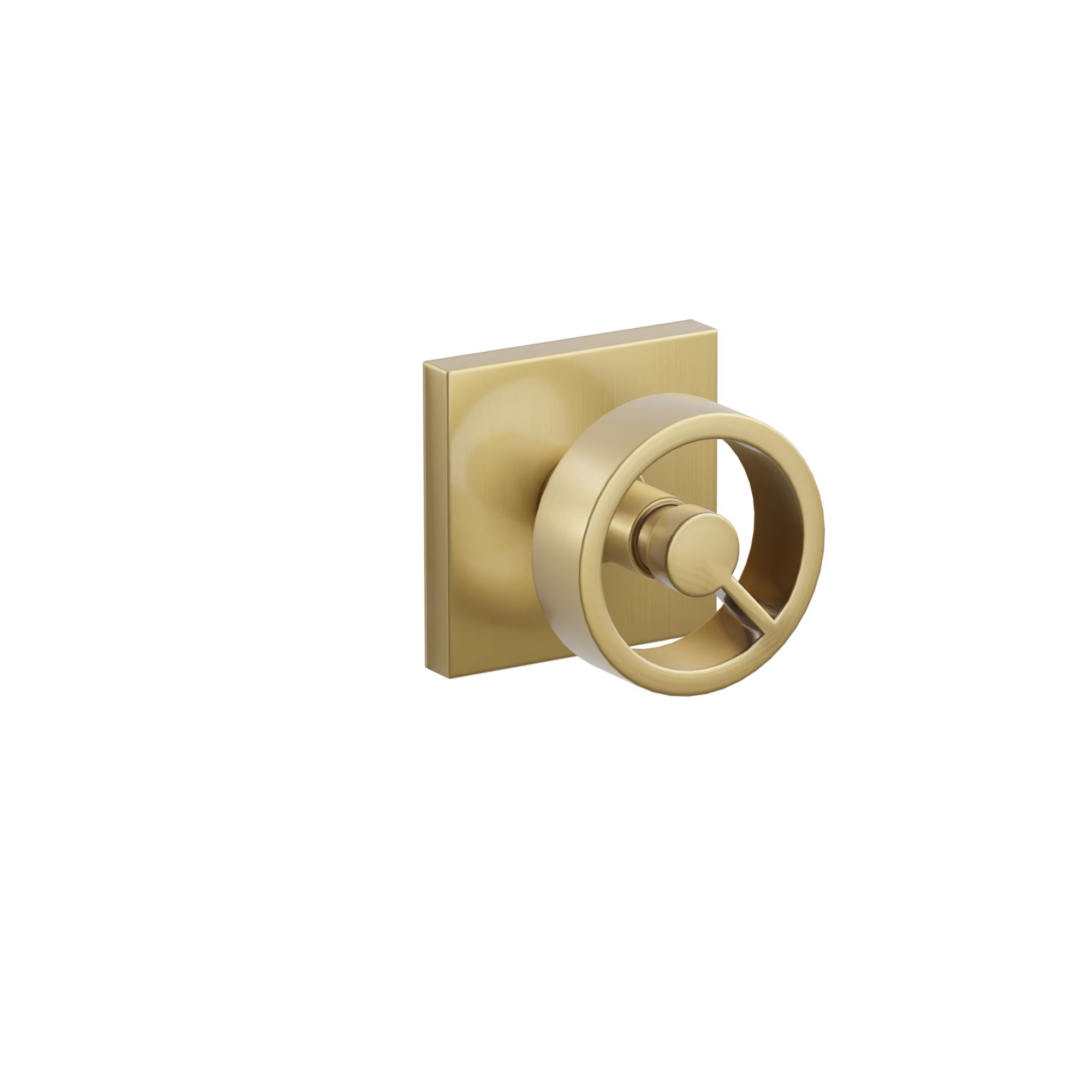 Emtek Concealed Fastener Spoke Knob Set With Square Rosette