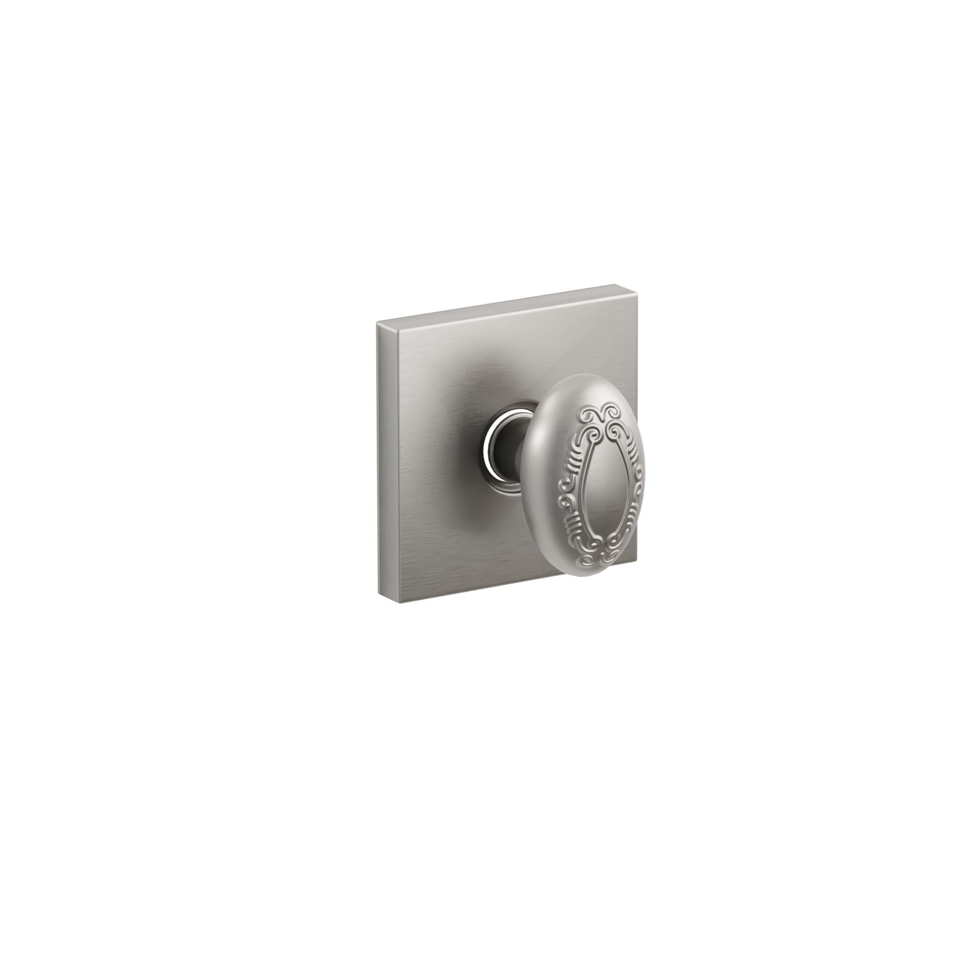 Emtek Concealed Fastener Victoria Knob Set With Square Rosette