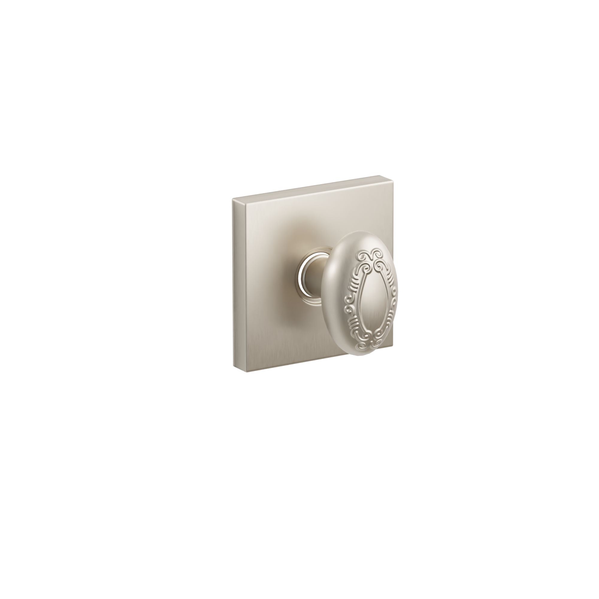 Emtek Concealed Fastener Victoria Knob Set With Square Rosette